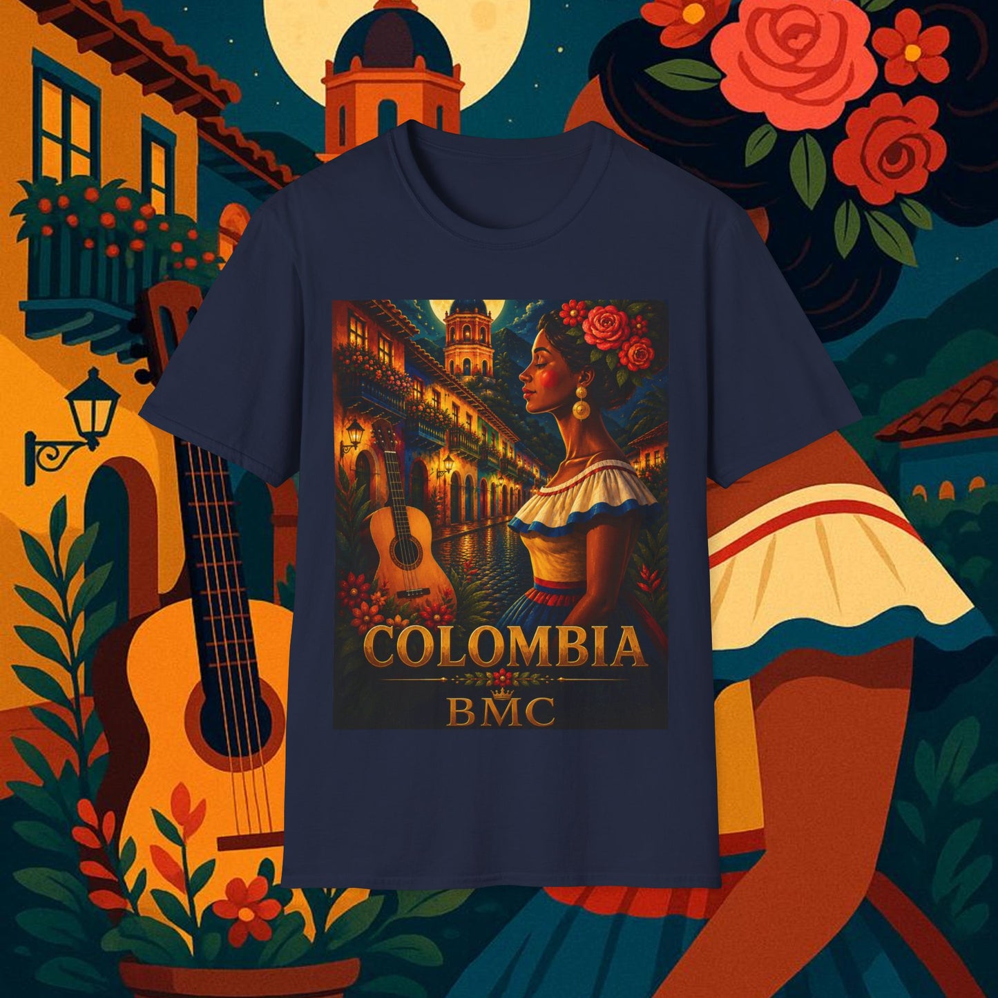 "Camiseta Colombia: Magia de Colores, Café y Tradición ☕🎨🌄"