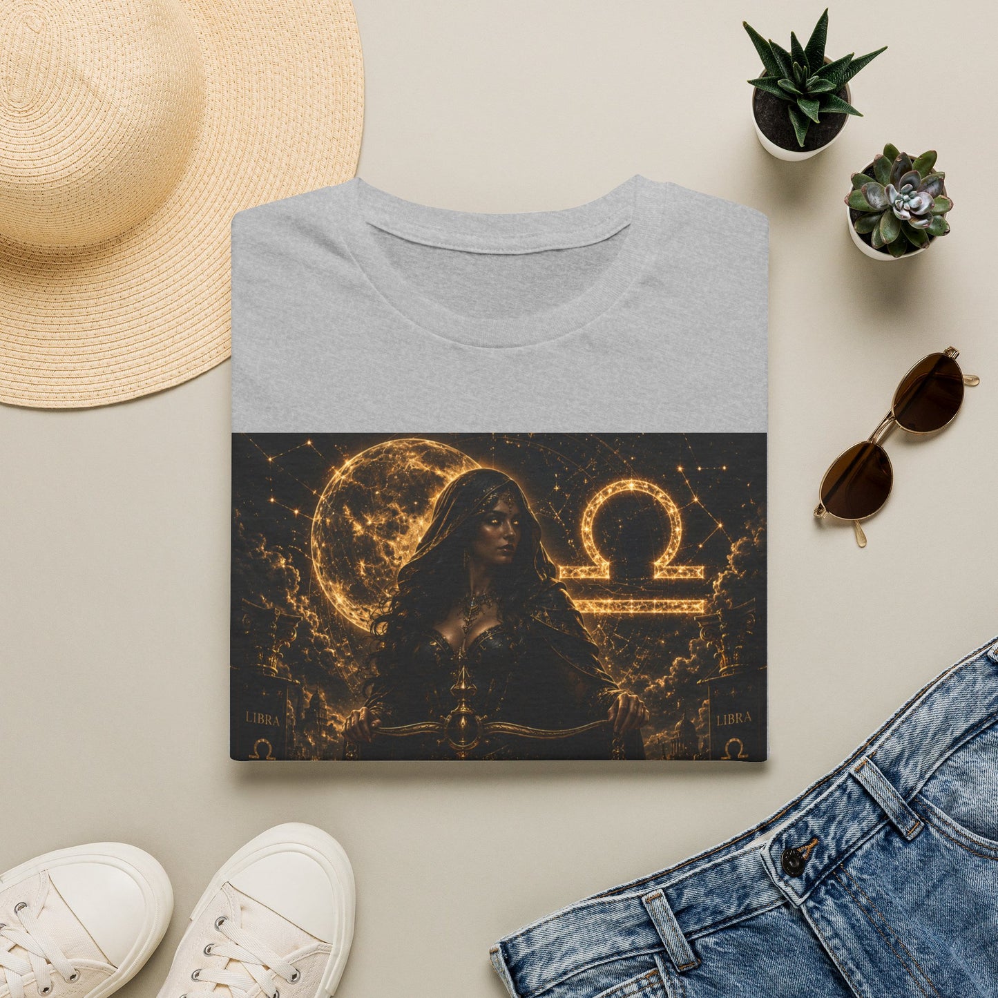 "Camiseta LIBRA – La Guardiana del Equilibrio"