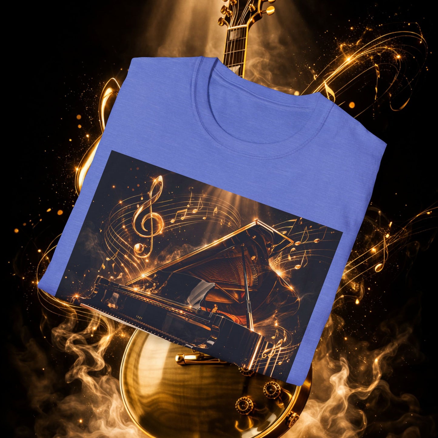 "Camiseta guitarra 🎸🔥Donde vibra una cuerda, nace una llamarada.” 🔥🎸