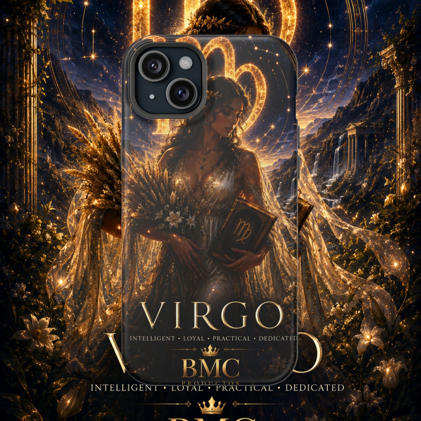"Funda Magnética Reforzada ♍ Virgo-La Guardiana del Conocimiento"