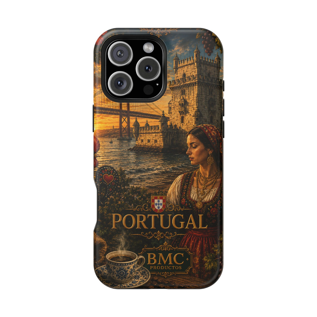 "Reinforced Magnetic Case Portugal: Atlantic Charm, Fados and Azulejos 🌊🎶🧿"