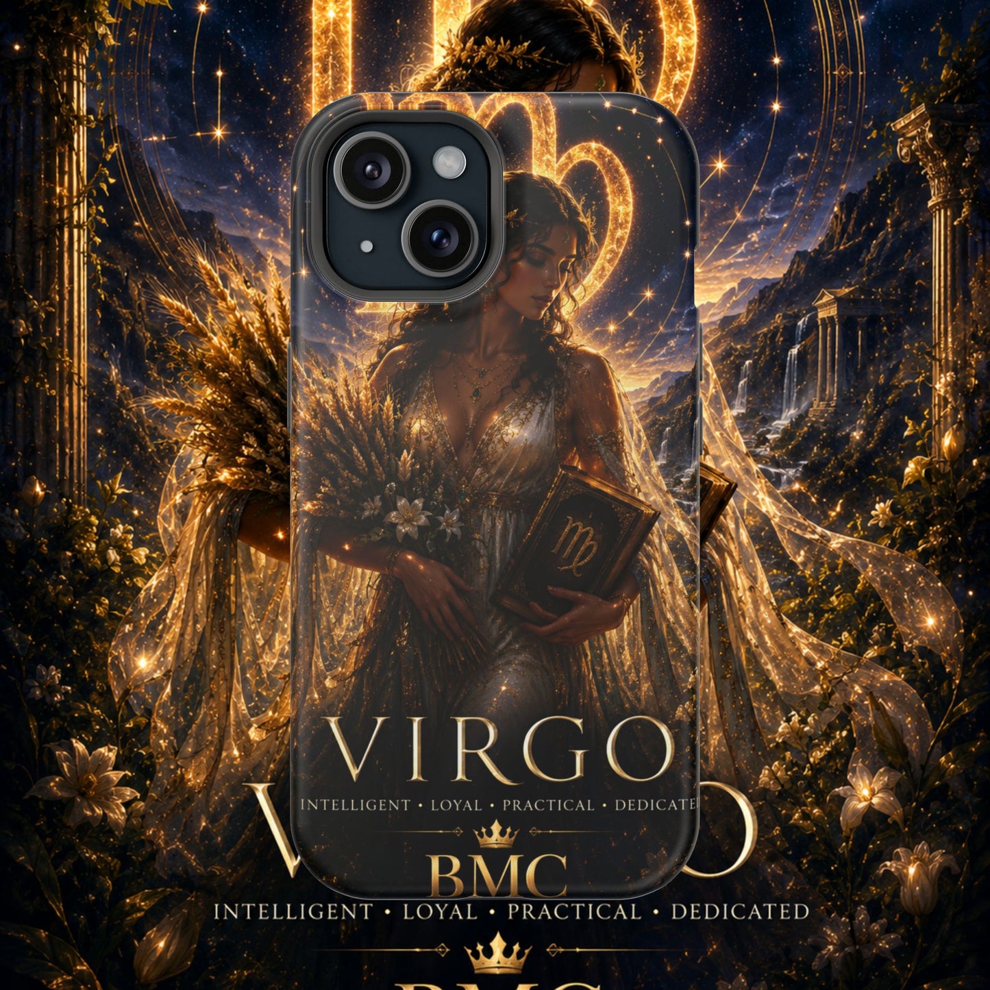 "Funda Magnética Reforzada ♍ Virgo-La Guardiana del Conocimiento"