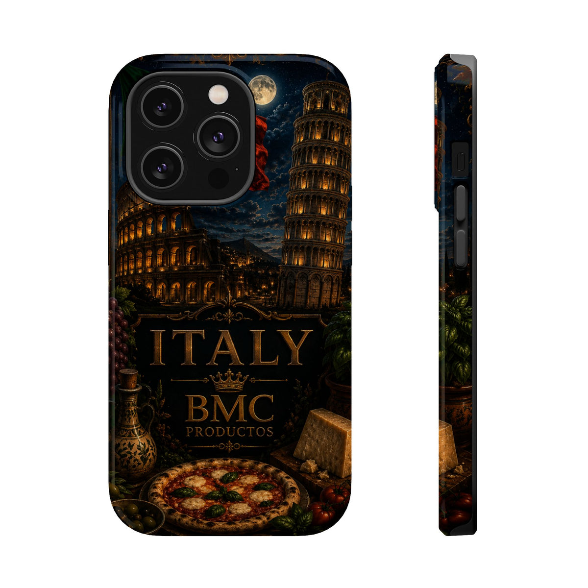"Funda Magnética Reforzada Magnética Reforzada Italia: Arte, Pasión y Sabores Eternos 🎨🍝🏛️"