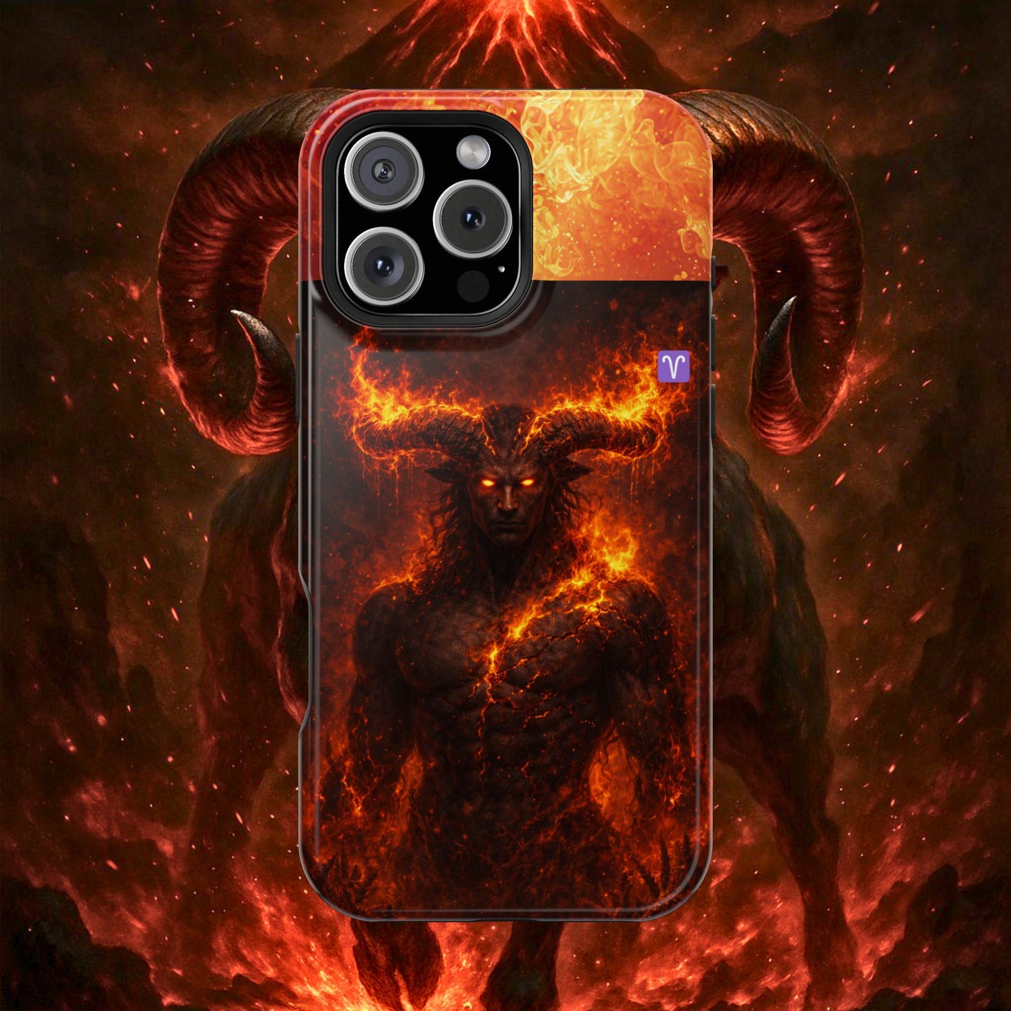 "Funda Magnética Reforzada ♈ Aries — Espíritu de fuego"