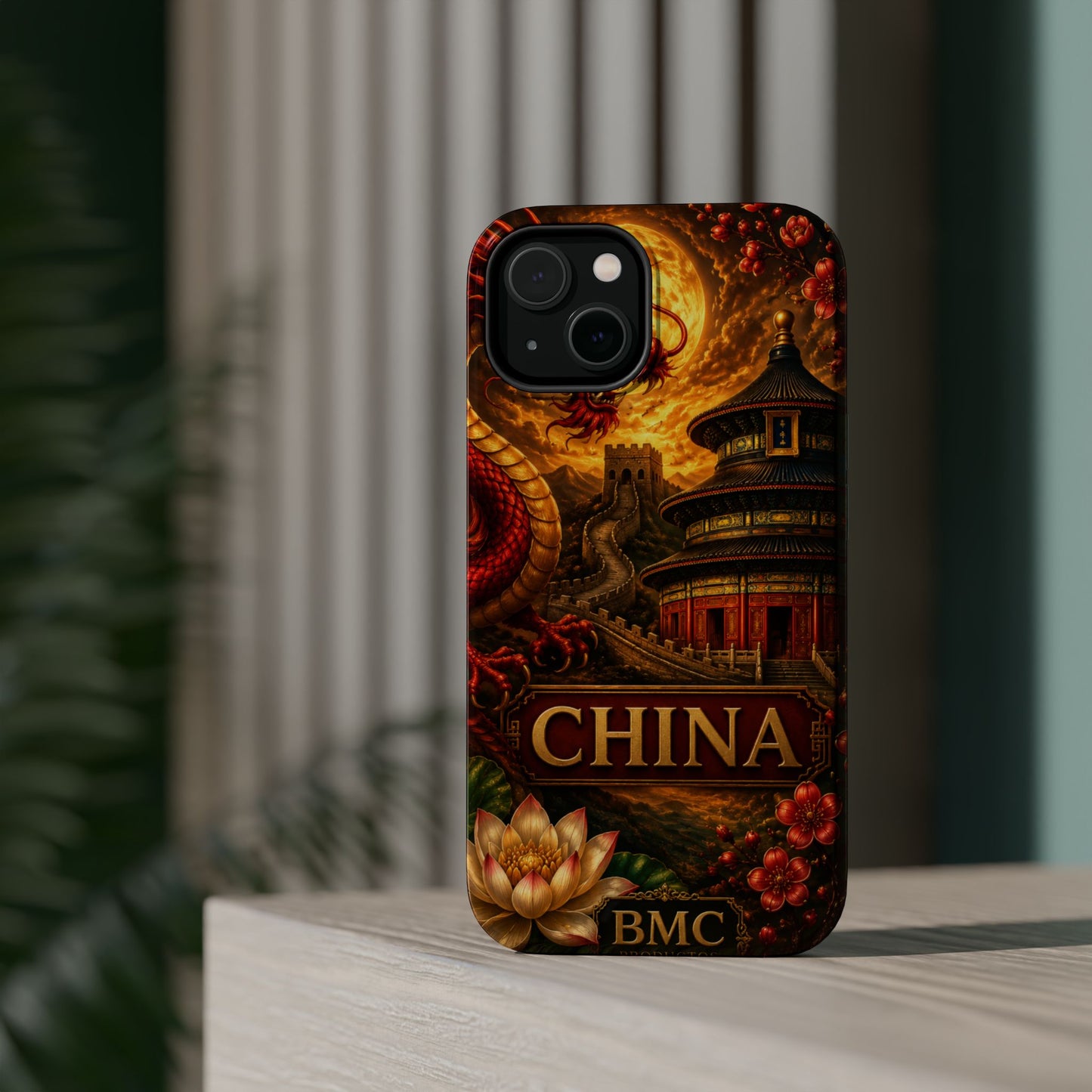 "Funda Magnética Reforzada Magnética Reforzada China – Dragones, murallas y leyendas eternas"
