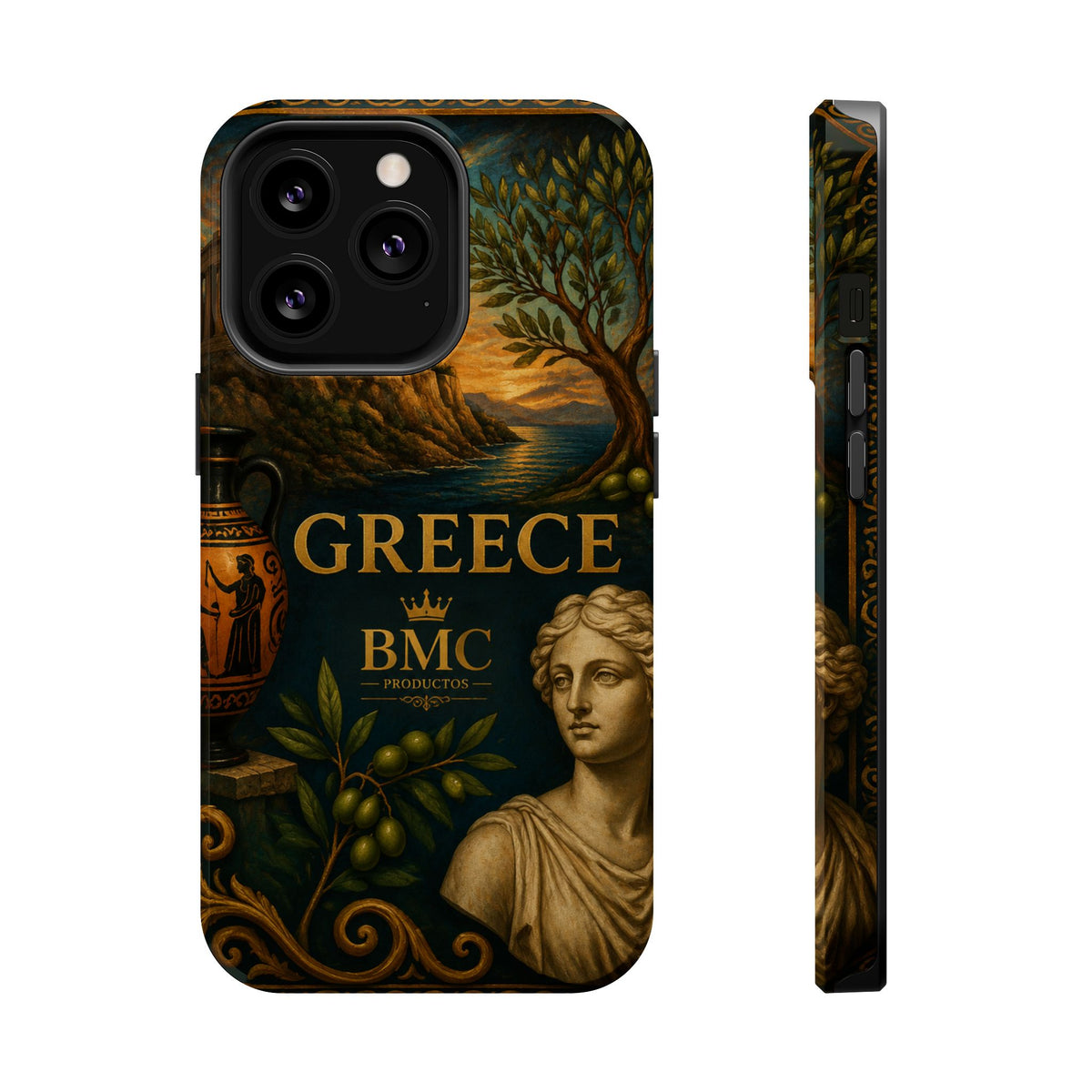 "Funda Magnética Reforzada Magnética Reforzada Grecia: Cuna de Dioses, Maravillas y Filosofía 🌊🏛️⚡"
