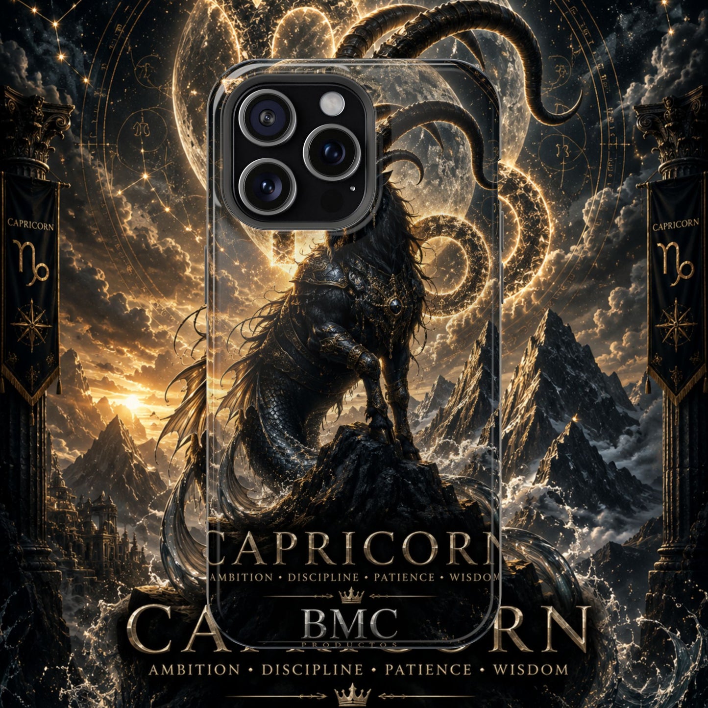 "Funda Magnética Reforzada♑ Capricornio – El Guardián de las Cumbres"
