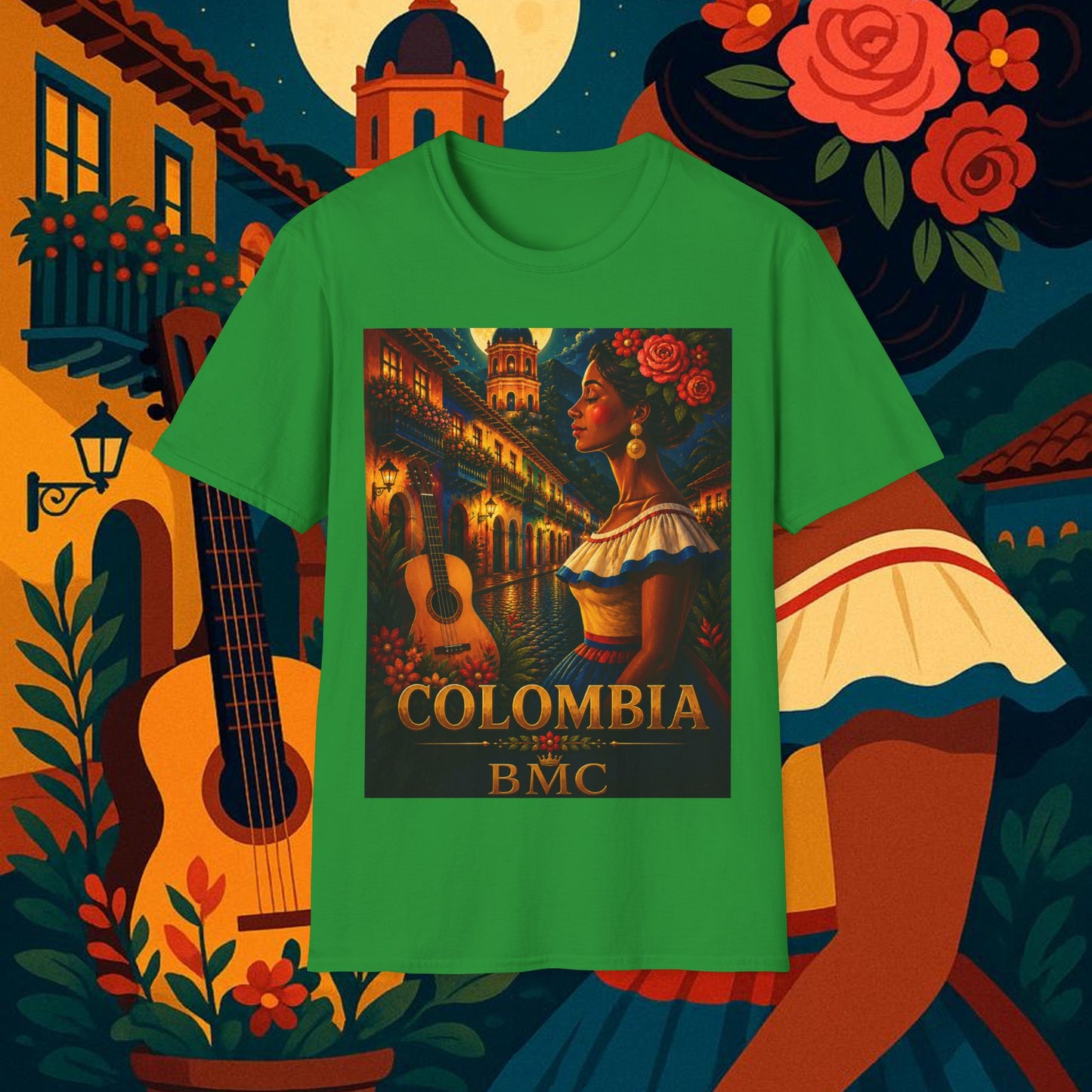 "Camiseta Colombia: Magia de Colores, Café y Tradición ☕🎨🌄"