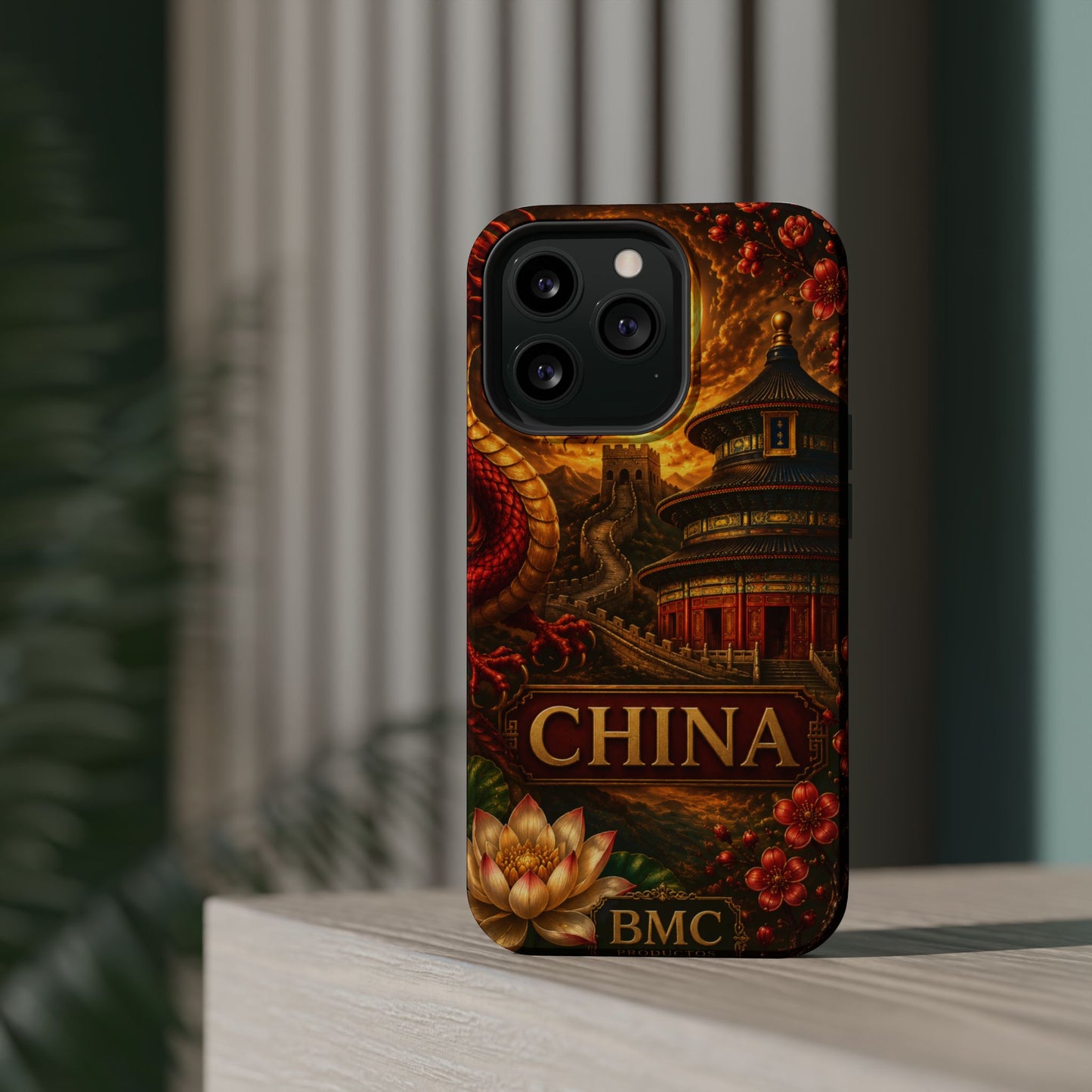 "Funda Magnética Reforzada Magnética Reforzada China – Dragones, murallas y leyendas eternas"