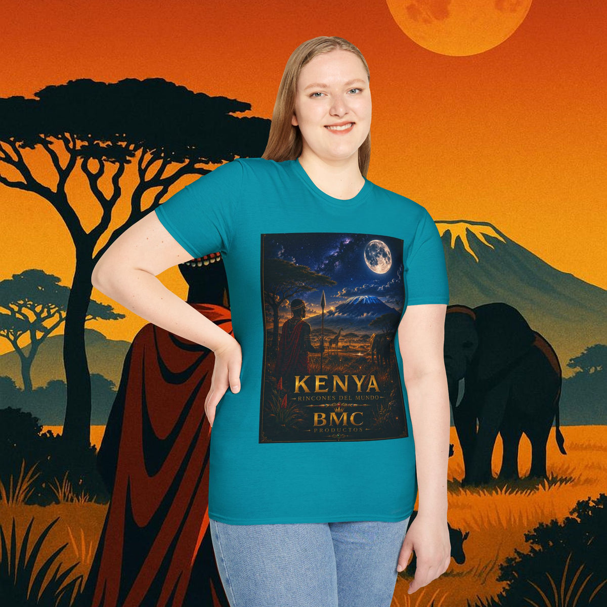 "Camiseta Kenia: Aventura Salvaje y Tierra de Horizontes Infinitos 🦁🌄🏕️"