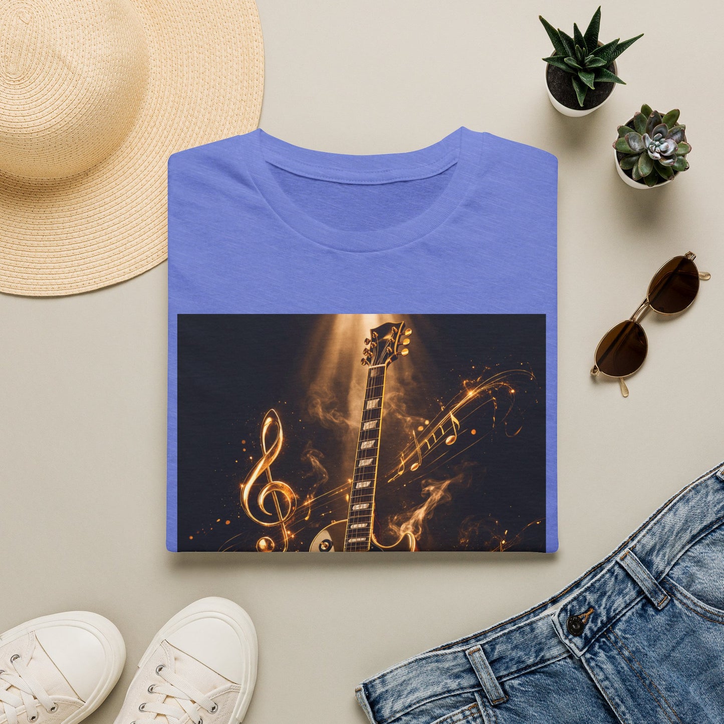 "Camiseta guitarra 🎸🔥Donde vibra una cuerda, nace una llamarada.” 🔥🎸