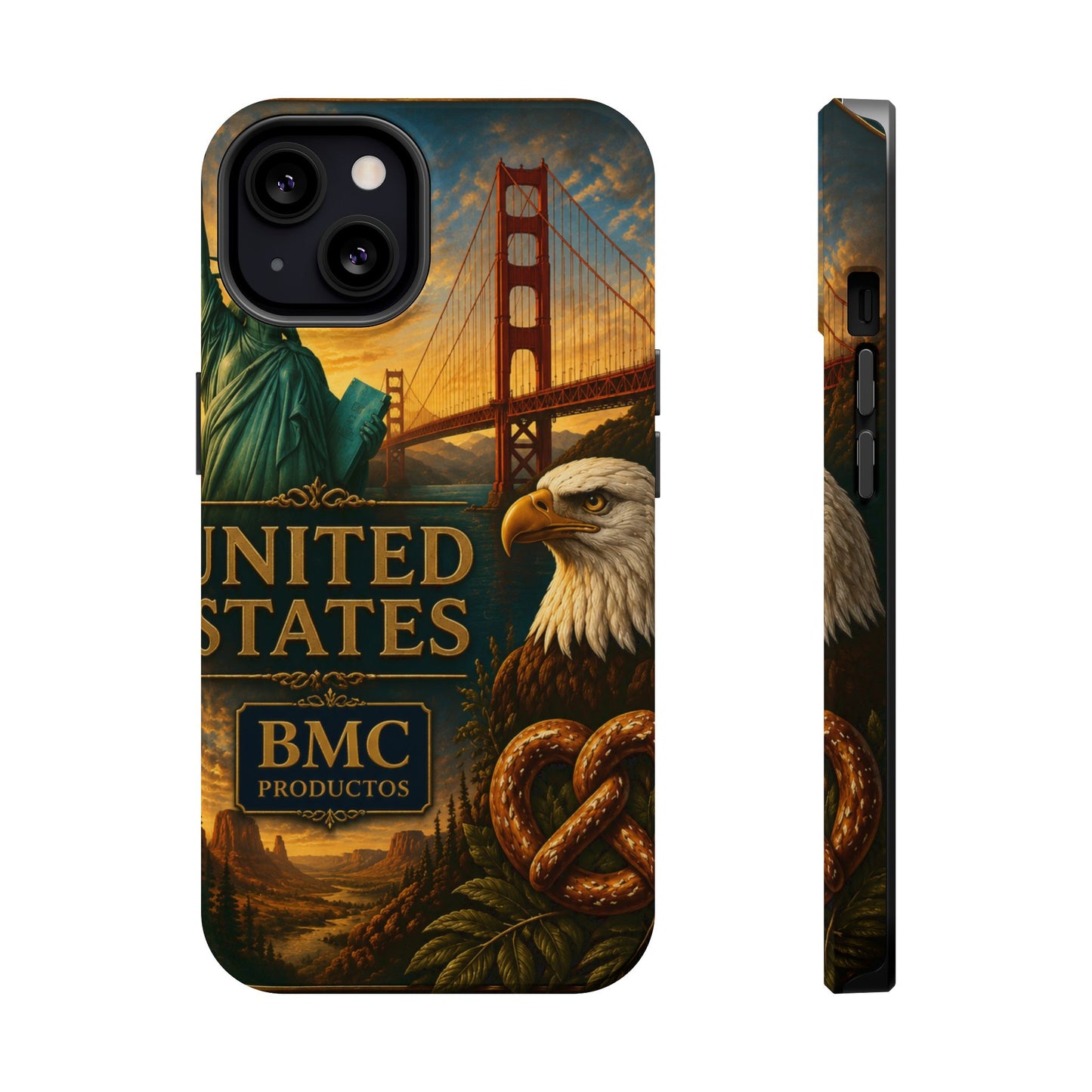 "Funda Magnética Reforzada Estados Unidos: Sueños, Libertad y Grandes Horizontes 🗽🏜️🌆"