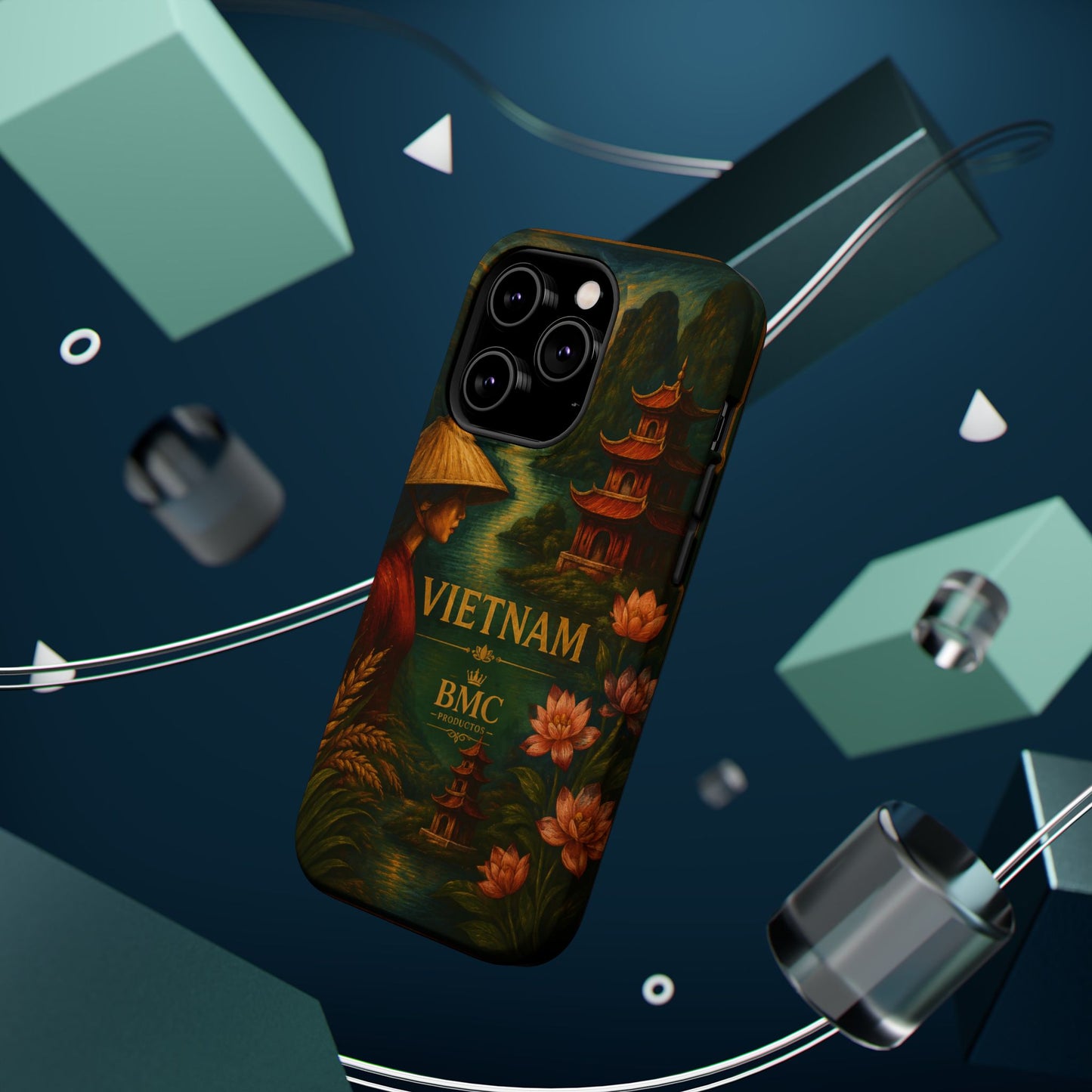 "Funda Magnética Reforzada Magnética Reforzada  Vietnam: Tradición, Naturaleza y Leyendas Ancestrales 🎋🏯🐉"