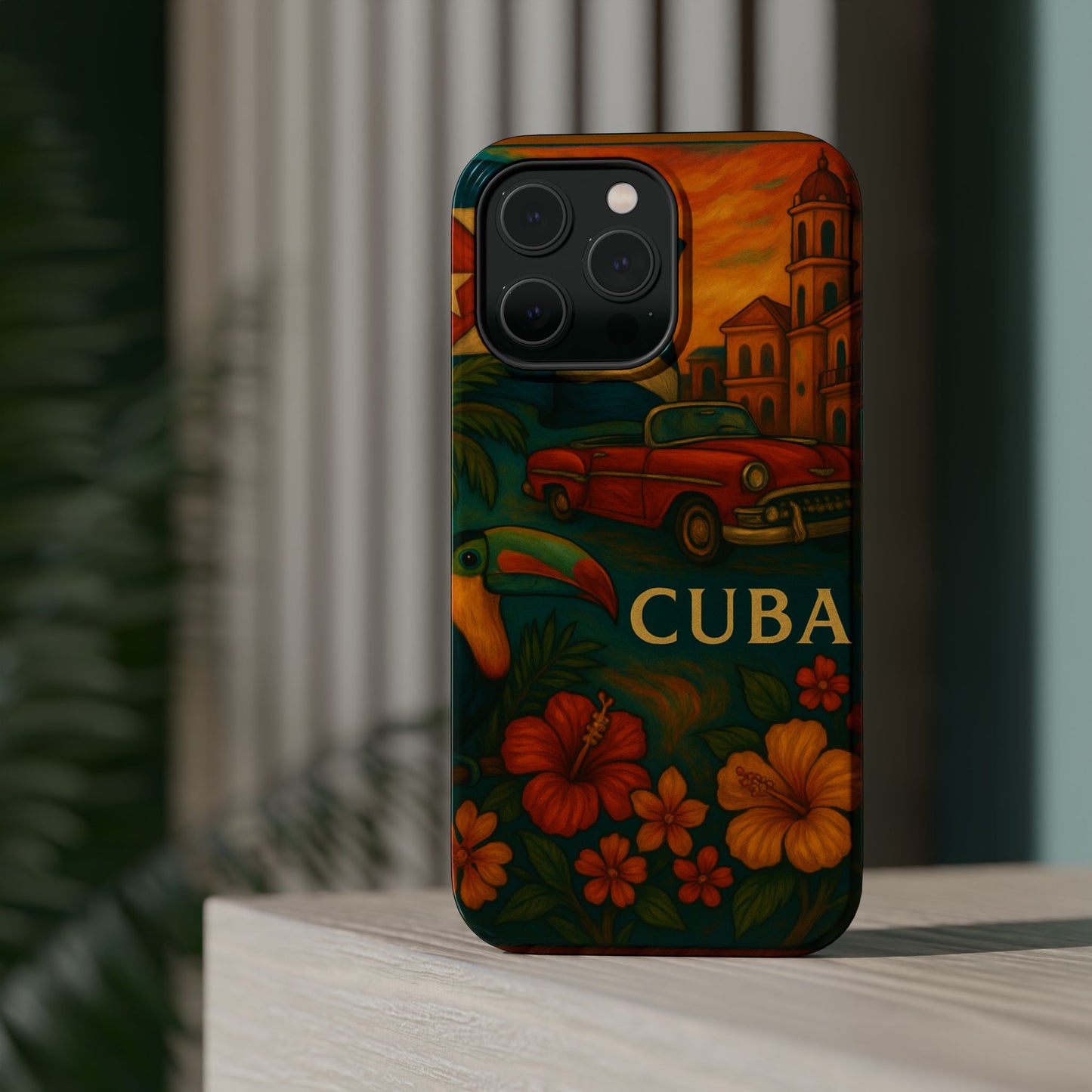 "Reinforced Magnetic Case Reinforced Magnetic Case Cuba: Rhythm, History and Caribbean Charm 🎺🚗🌴"