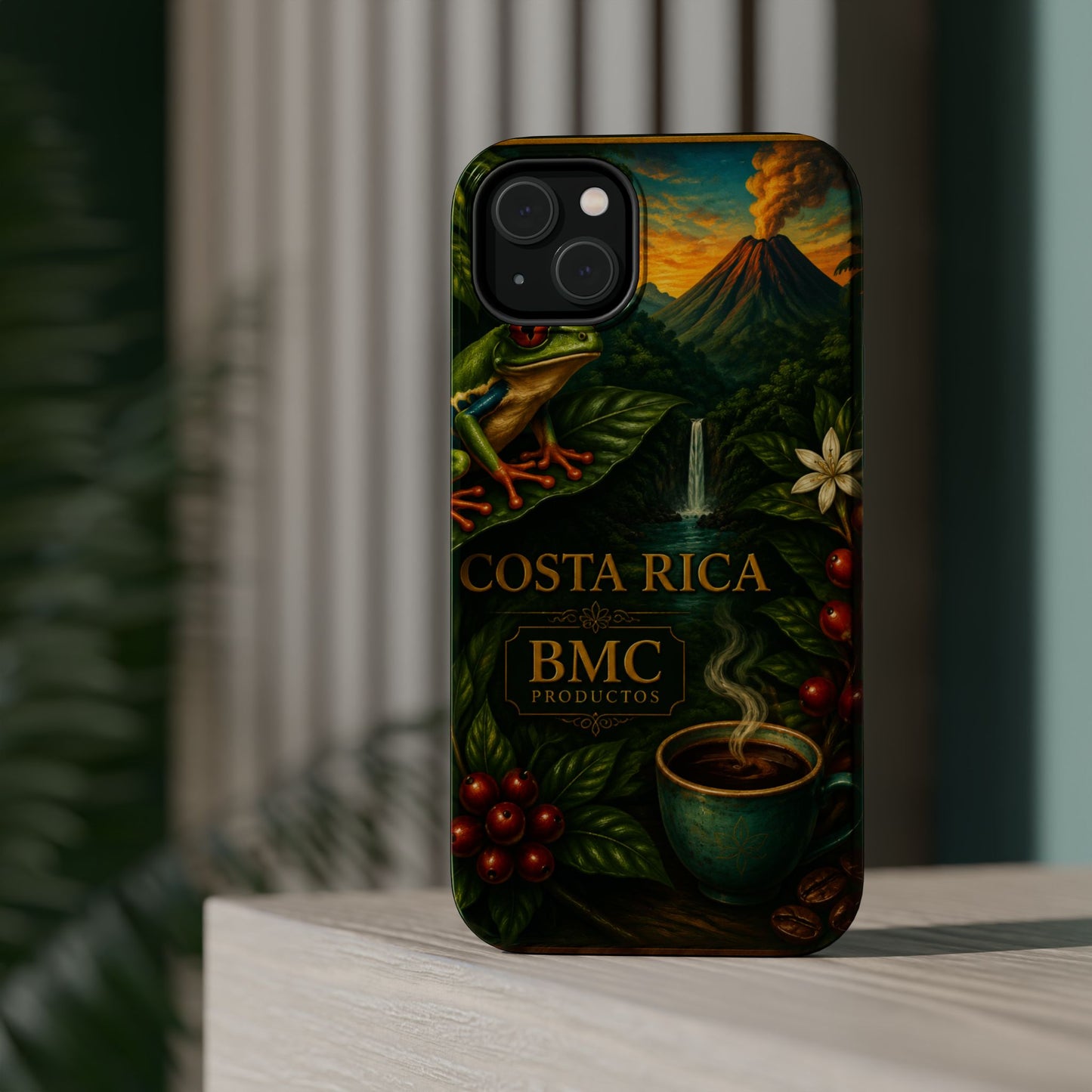 "Funda Magnética Reforzada Magnética Reforzada Costa Rica: Pura Vida entre Volcanes y Selvas 🌋🌴🦜"