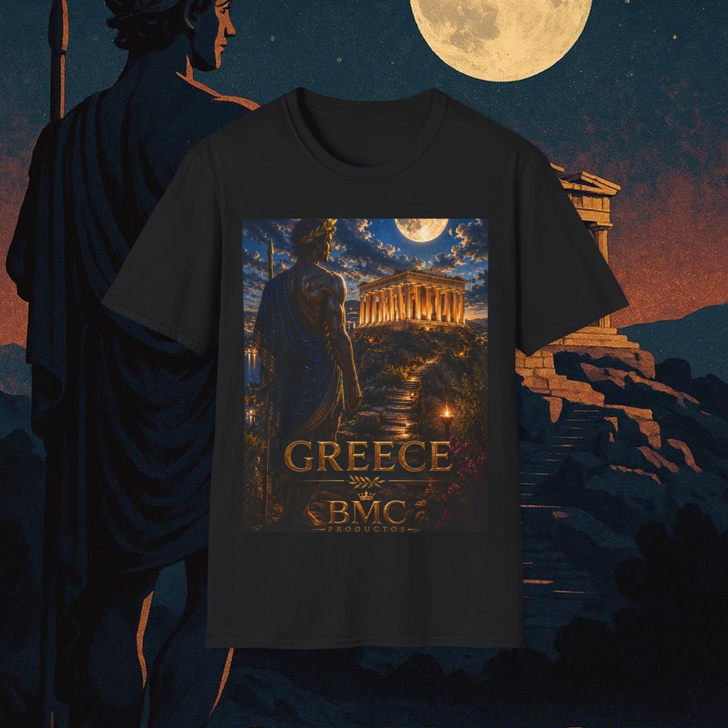 "Camiseta Grecia: Cuna de Dioses, Maravillas y Filosofía 🌊🏛️⚡"