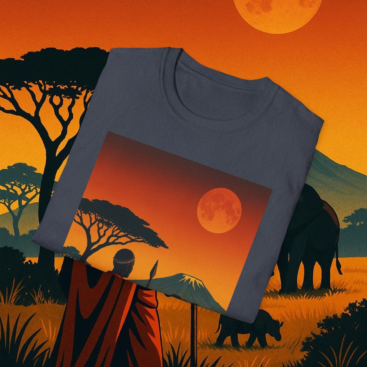 "Camiseta Kenia: Aventura Salvaje y Tierra de Horizontes Infinitos 🦁🌄🏕️"
