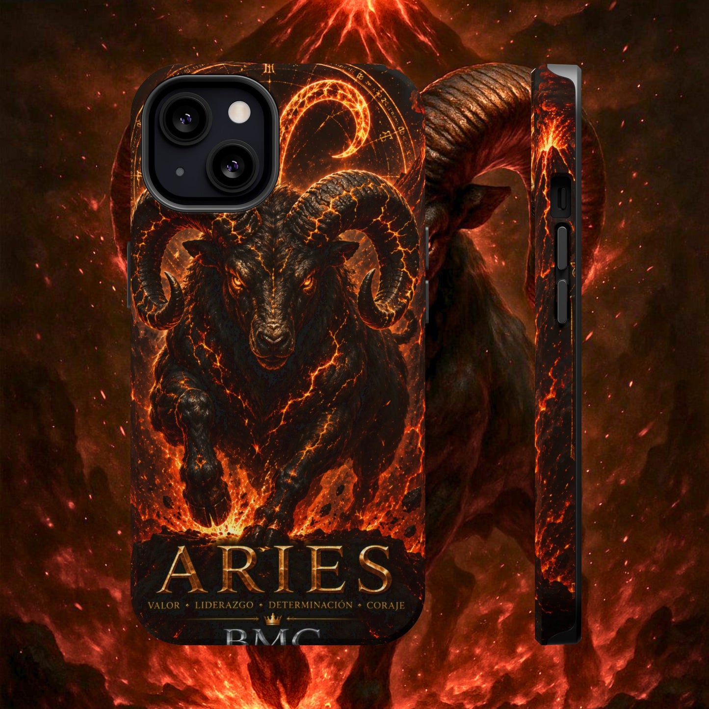 "Funda Magnética Reforzada ♈ Aries — Espíritu de fuego"