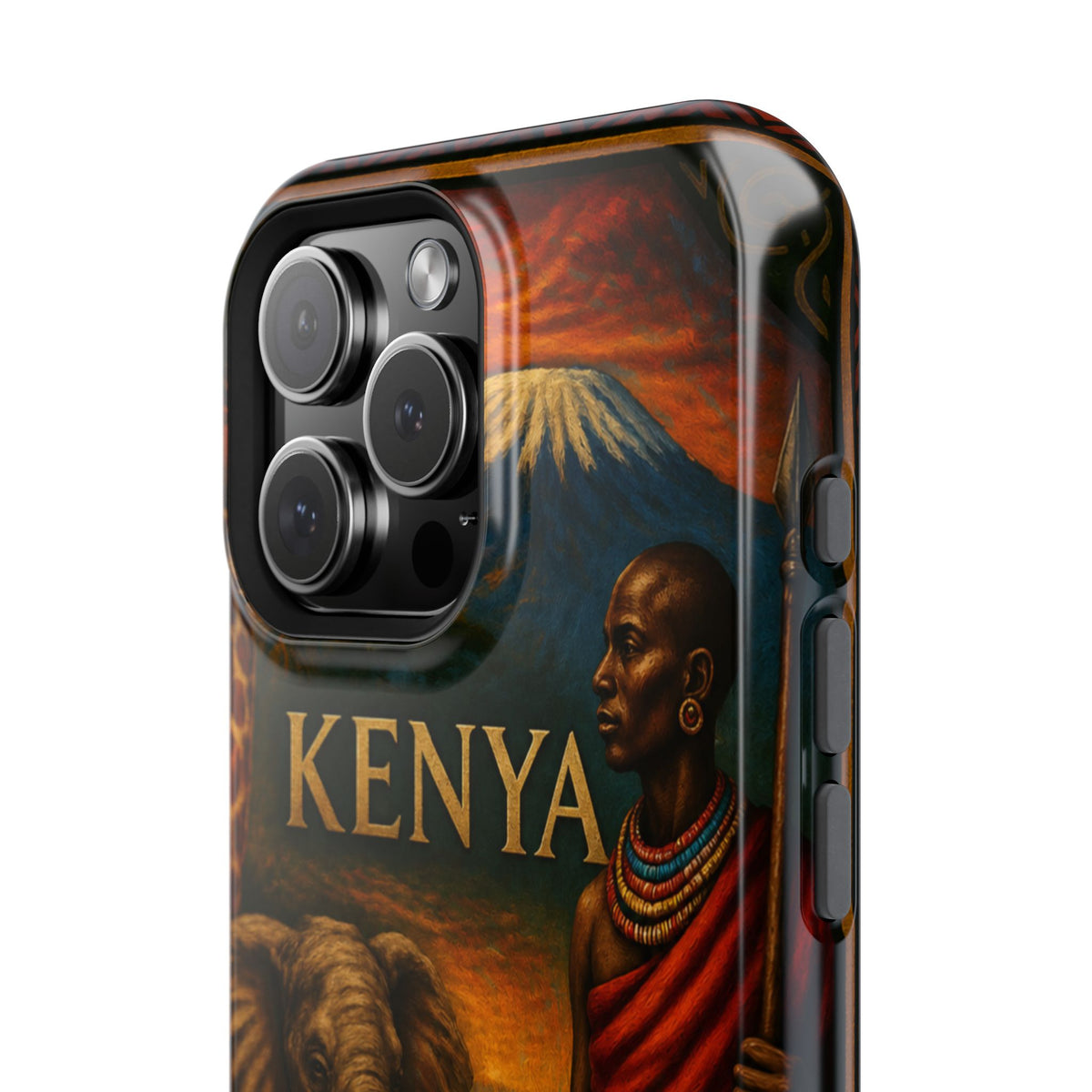 "Reinforced Magnetic Case Kenya: Wild Adventure and Land of Infinite Horizons 🦁🌄🏕️"