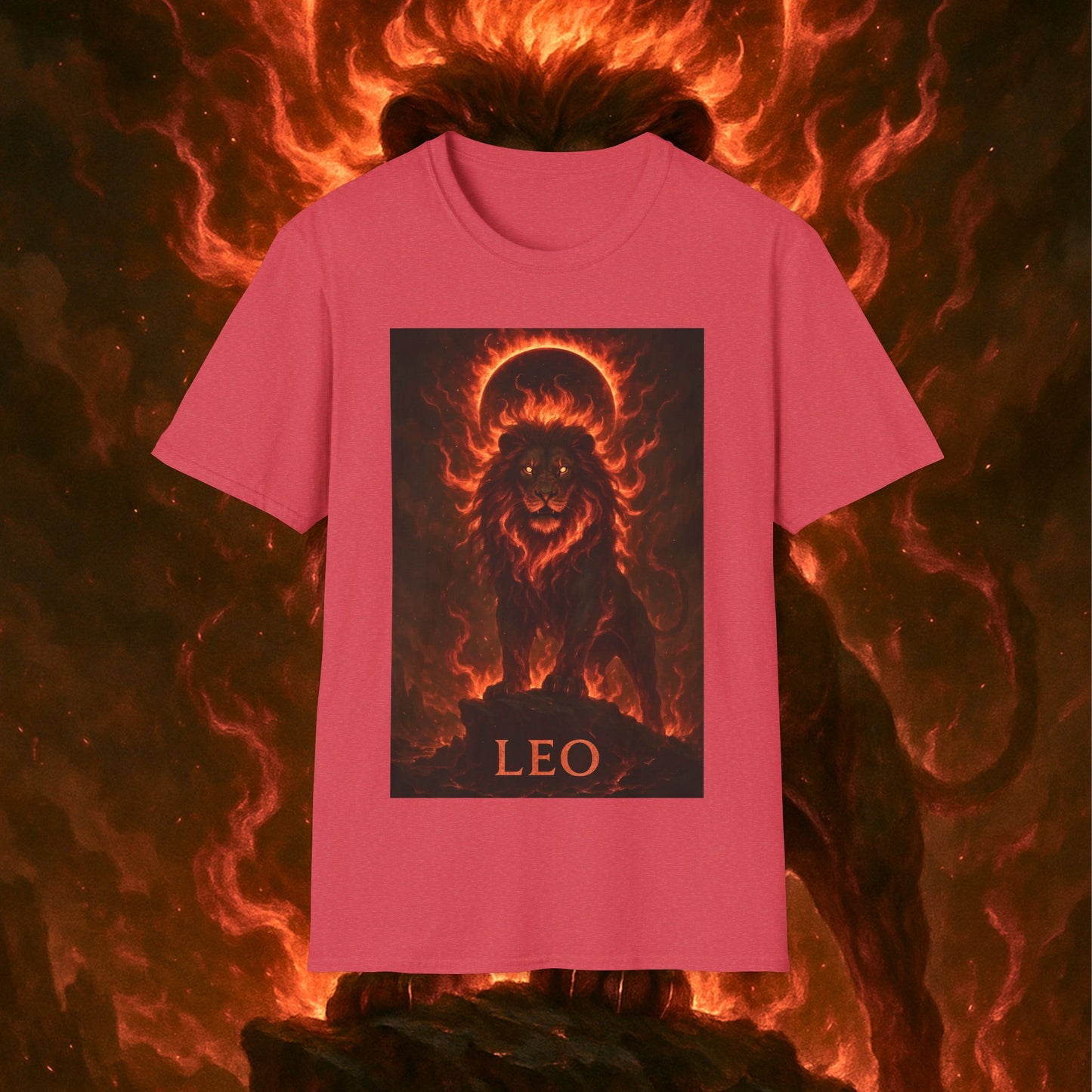 "Camiseta ♌ Leo — Soberano del fuego eterno"