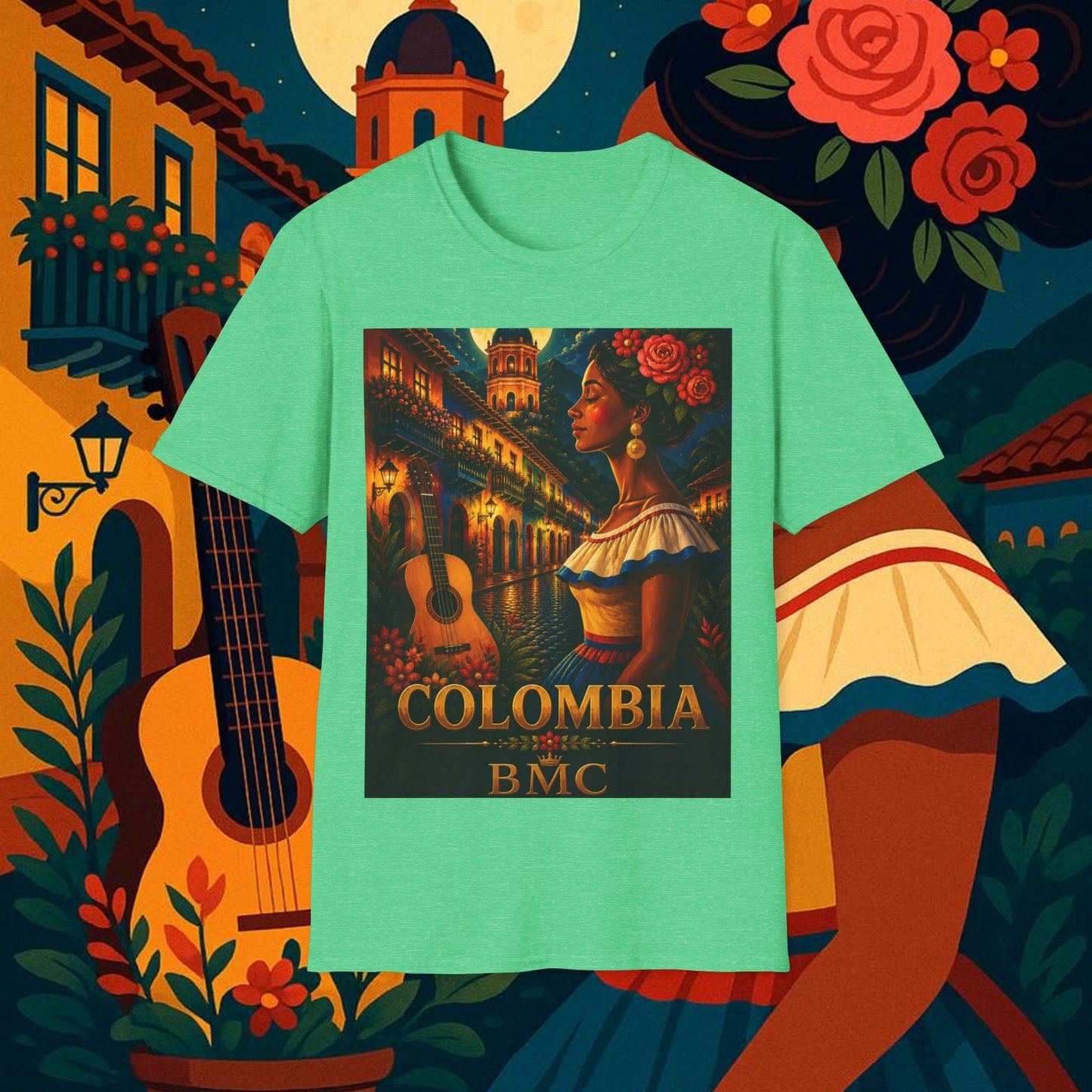 "Camiseta Colombia: Magia de Colores, Café y Tradición ☕🎨🌄"