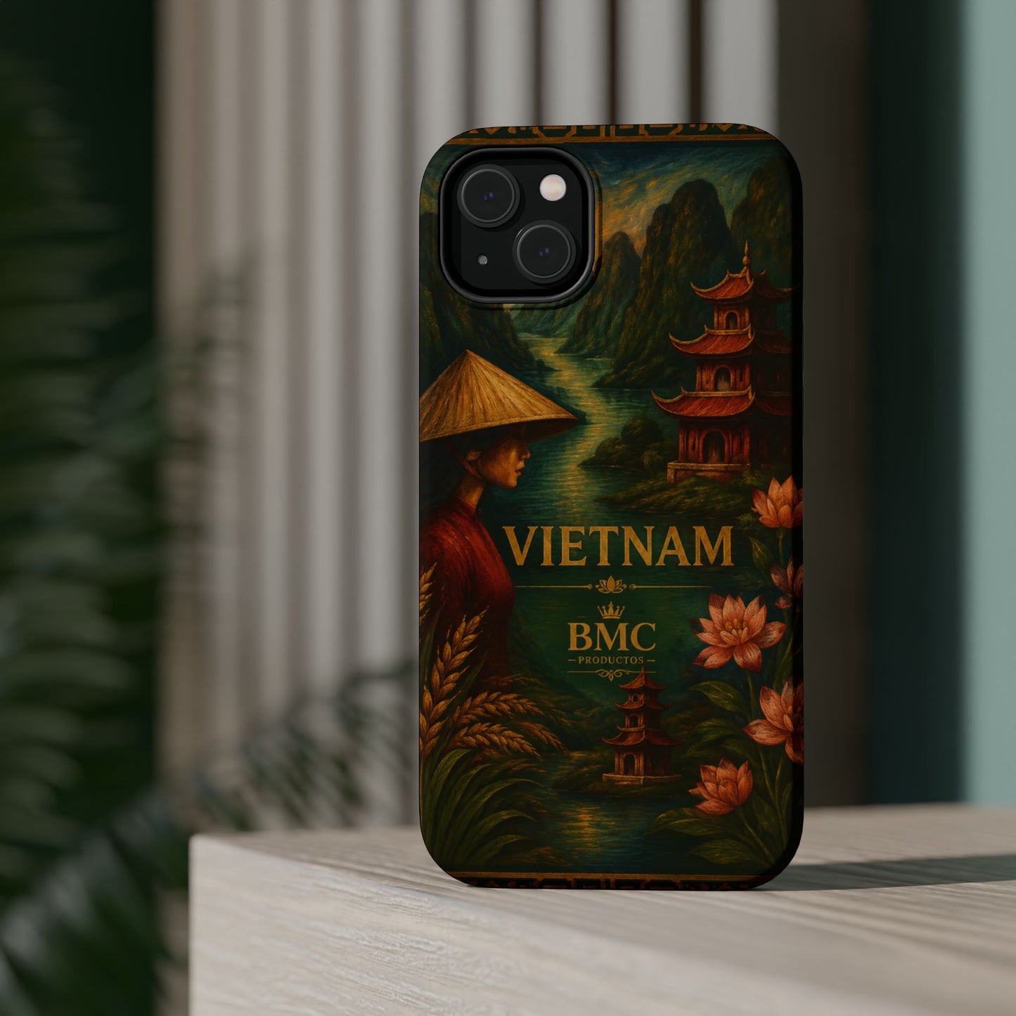 "Funda Magnética Reforzada Magnética Reforzada  Vietnam: Tradición, Naturaleza y Leyendas Ancestrales 🎋🏯🐉"