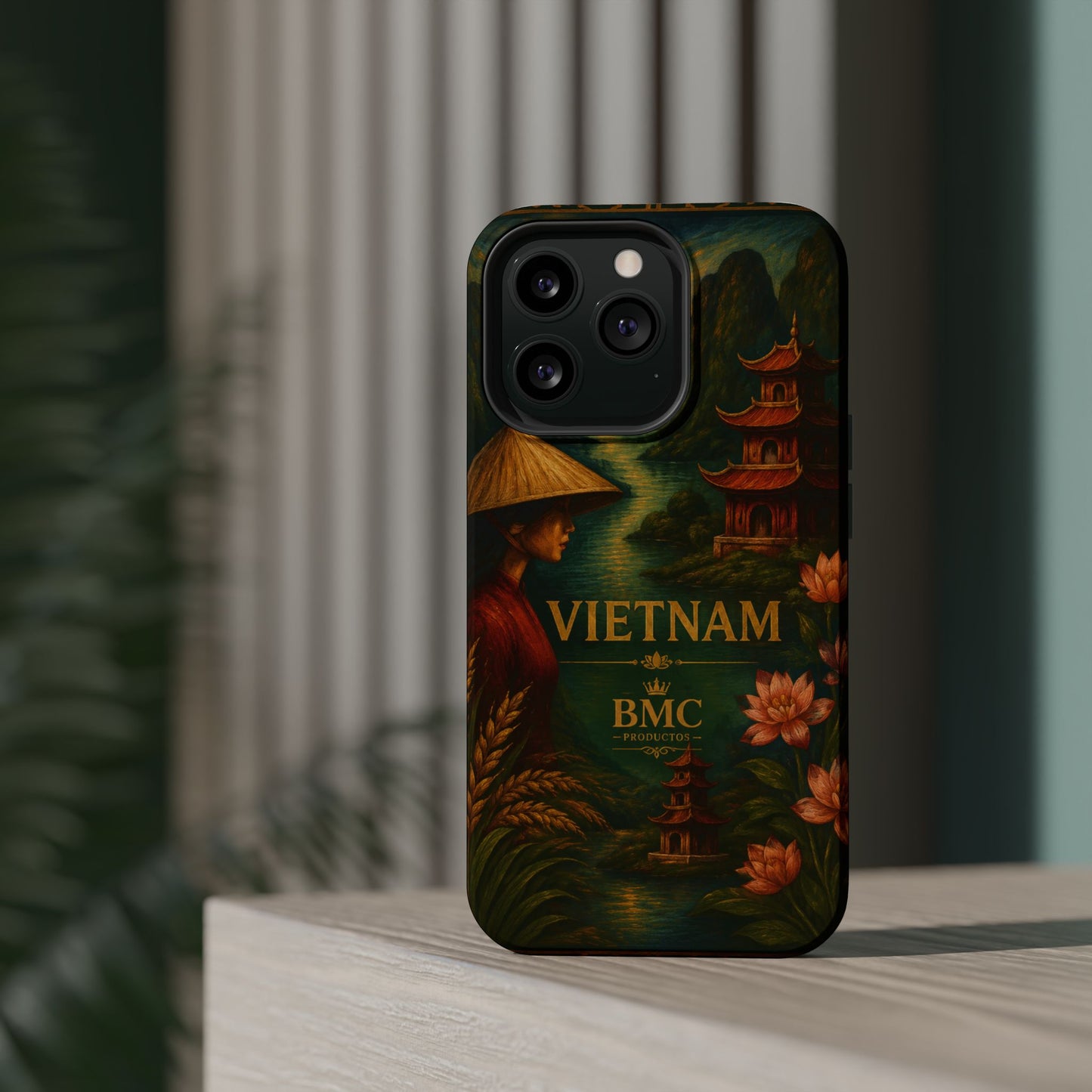"Funda Magnética Reforzada Magnética Reforzada  Vietnam: Tradición, Naturaleza y Leyendas Ancestrales 🎋🏯🐉"