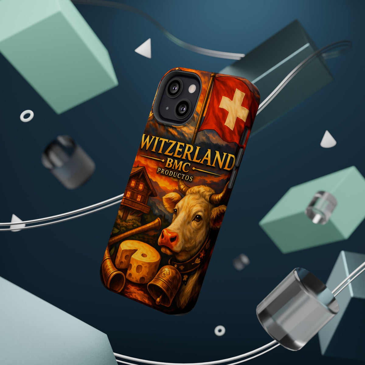 "Funda Magnética Reforzada Magnética Reforzada suiza❄️ – Tierra de montañas majestuosas y precisión legendaria"