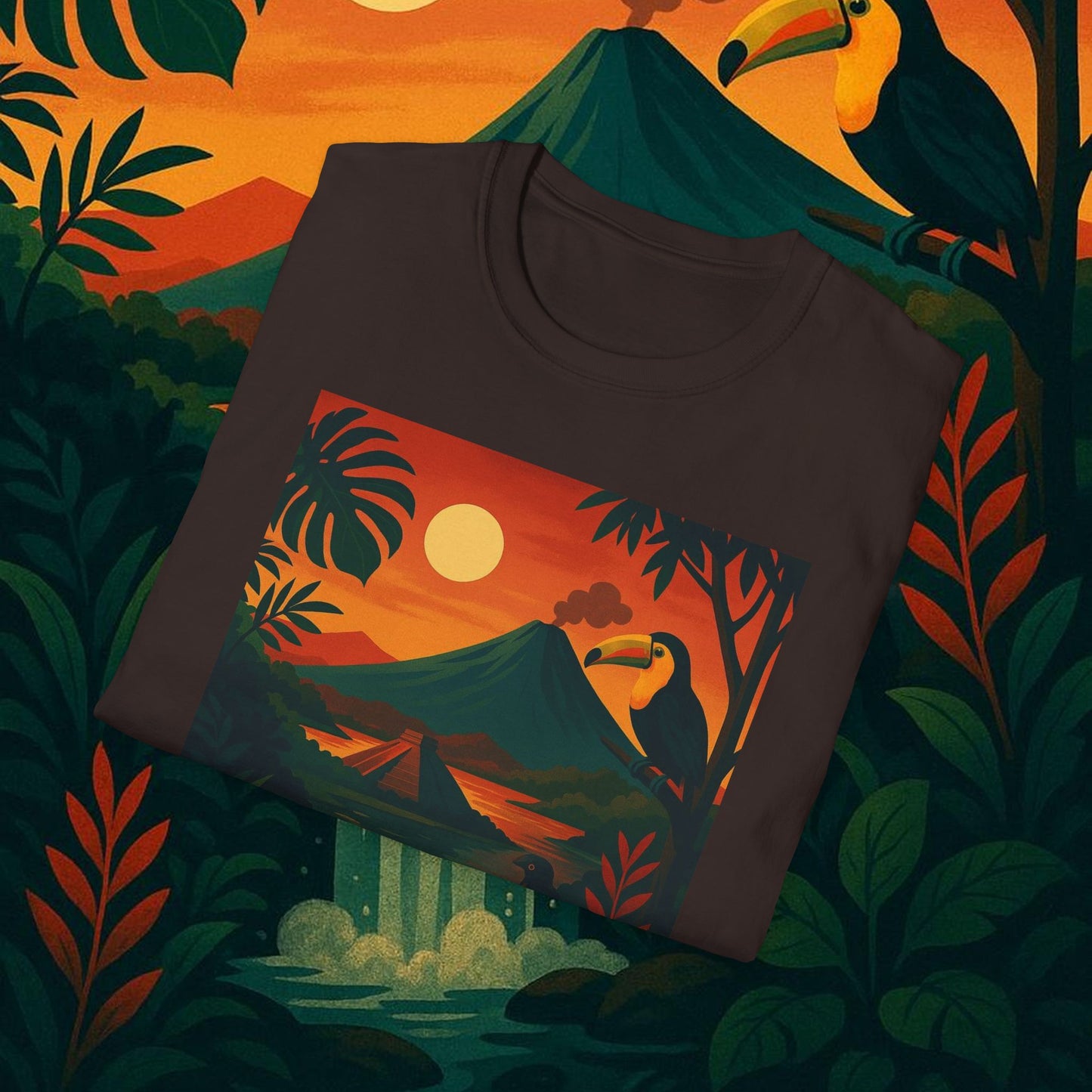 "Camiseta   Costa Rica: Pura Vida entre Volcanes y Selvas 🌋🌴🦜"