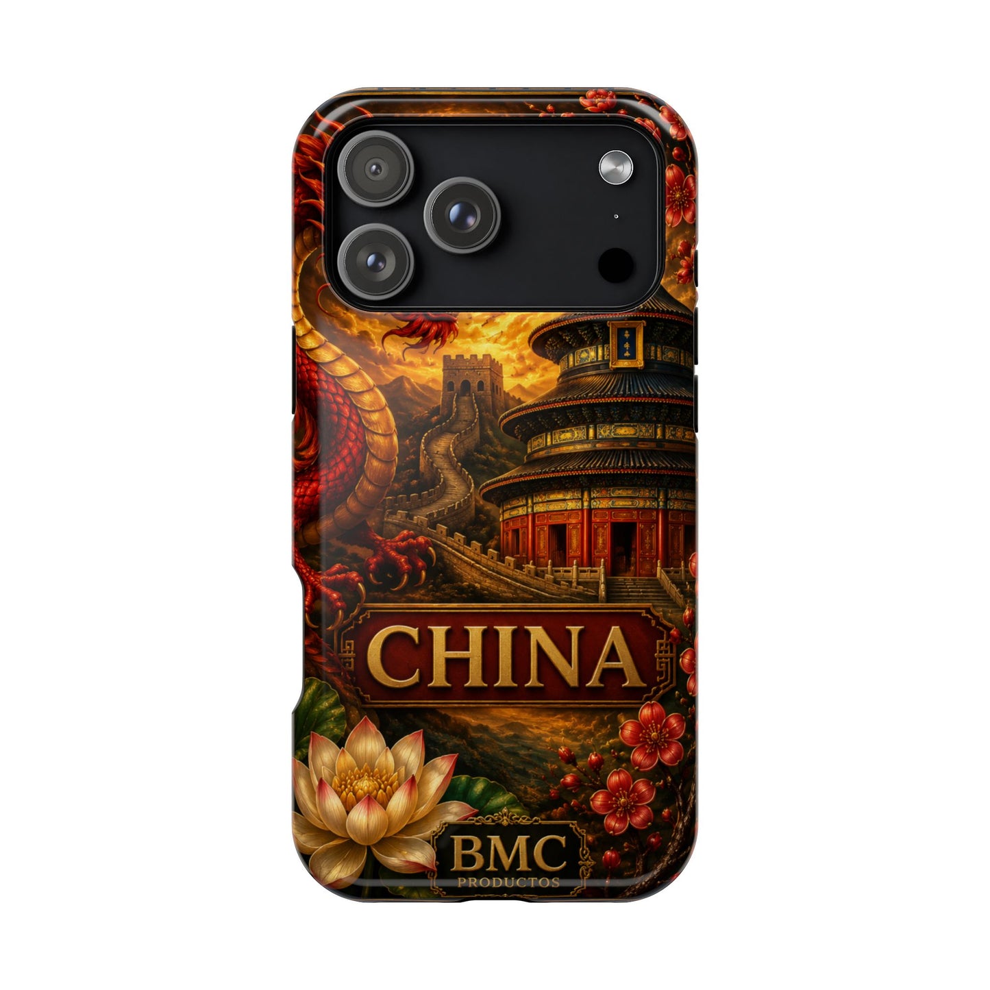 "Funda Magnética Reforzada Magnética Reforzada China – Dragones, murallas y leyendas eternas"