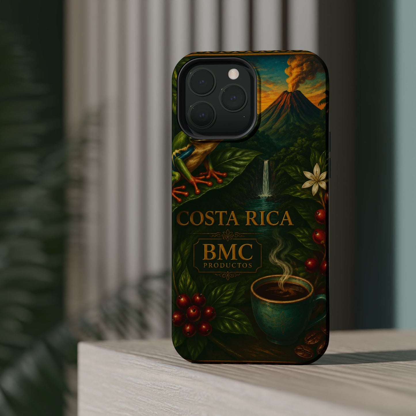 "Funda Magnética Reforzada Magnética Reforzada Costa Rica: Pura Vida entre Volcanes y Selvas 🌋🌴🦜"