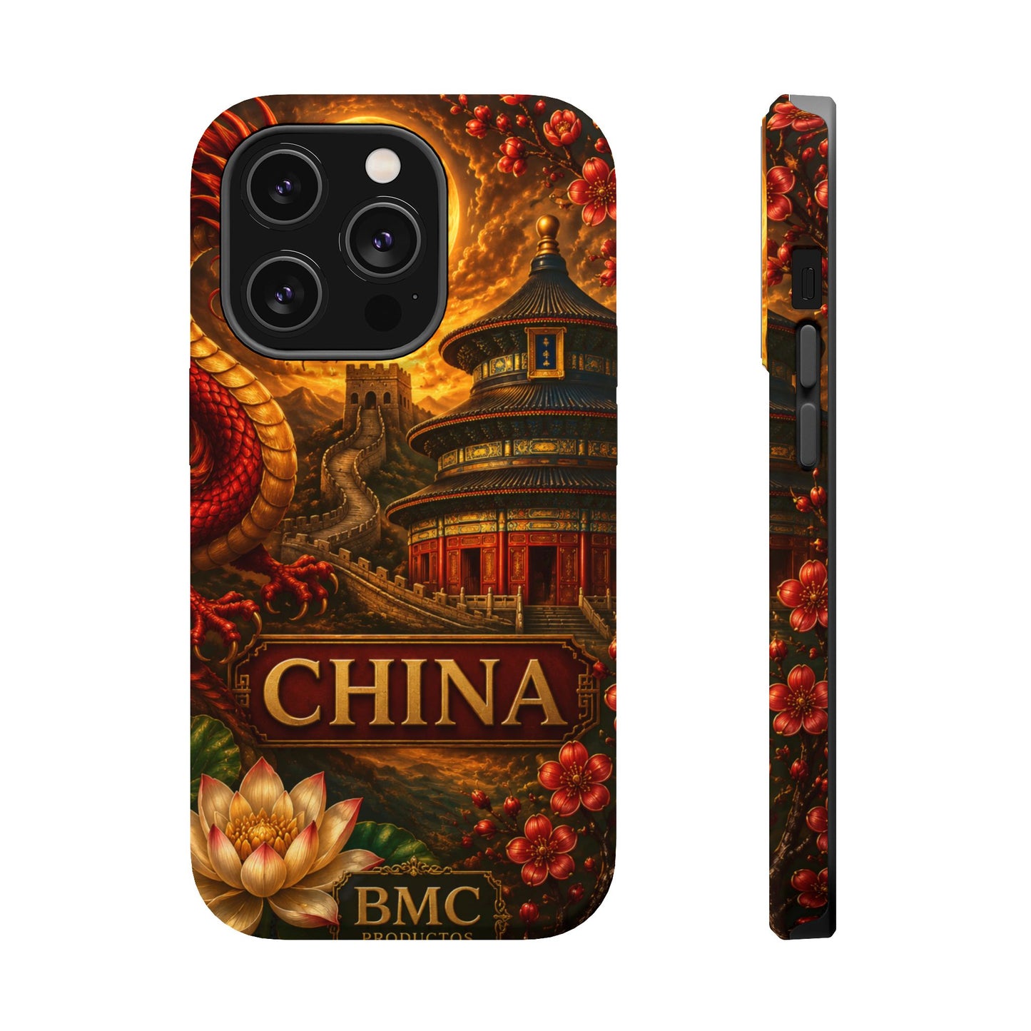 "Funda Magnética Reforzada Magnética Reforzada China – Dragones, murallas y leyendas eternas"