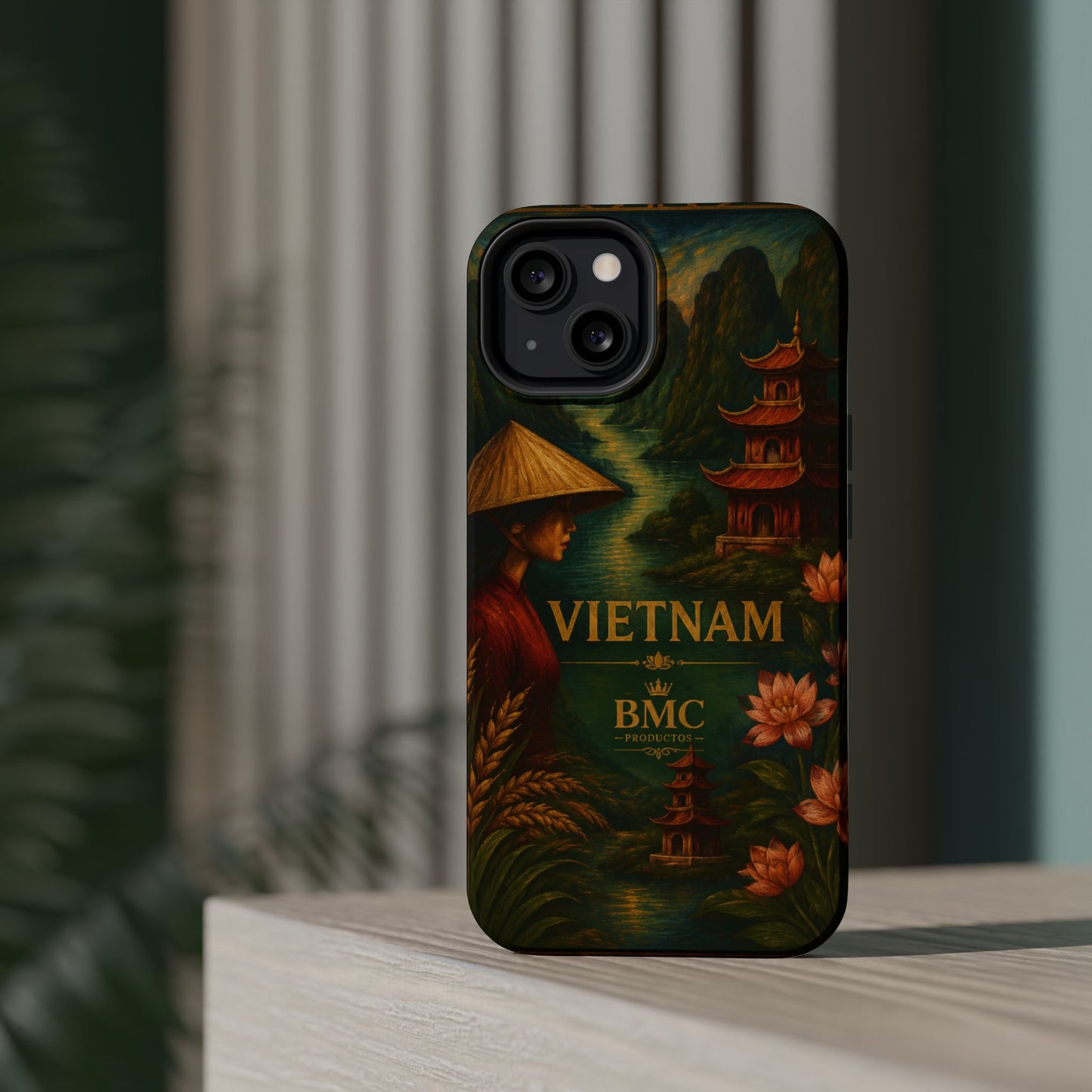 "Funda Magnética Reforzada Magnética Reforzada  Vietnam: Tradición, Naturaleza y Leyendas Ancestrales 🎋🏯🐉"
