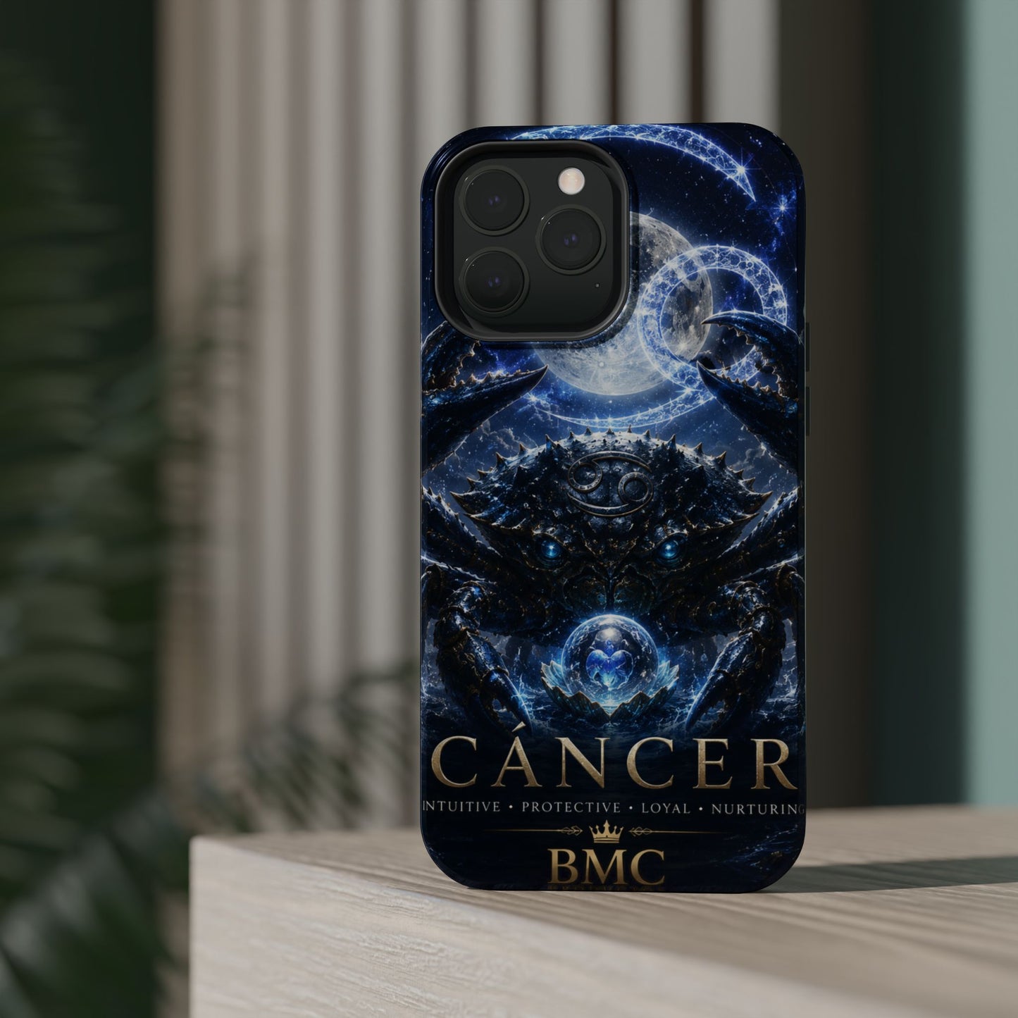 "Funda Magnética Reforzada ♋ Cáncer — Guardián de las profundidades""