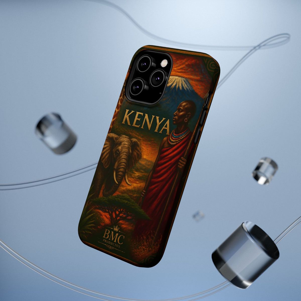 "Reinforced Magnetic Case Kenya: Wild Adventure and Land of Infinite Horizons 🦁🌄🏕️"