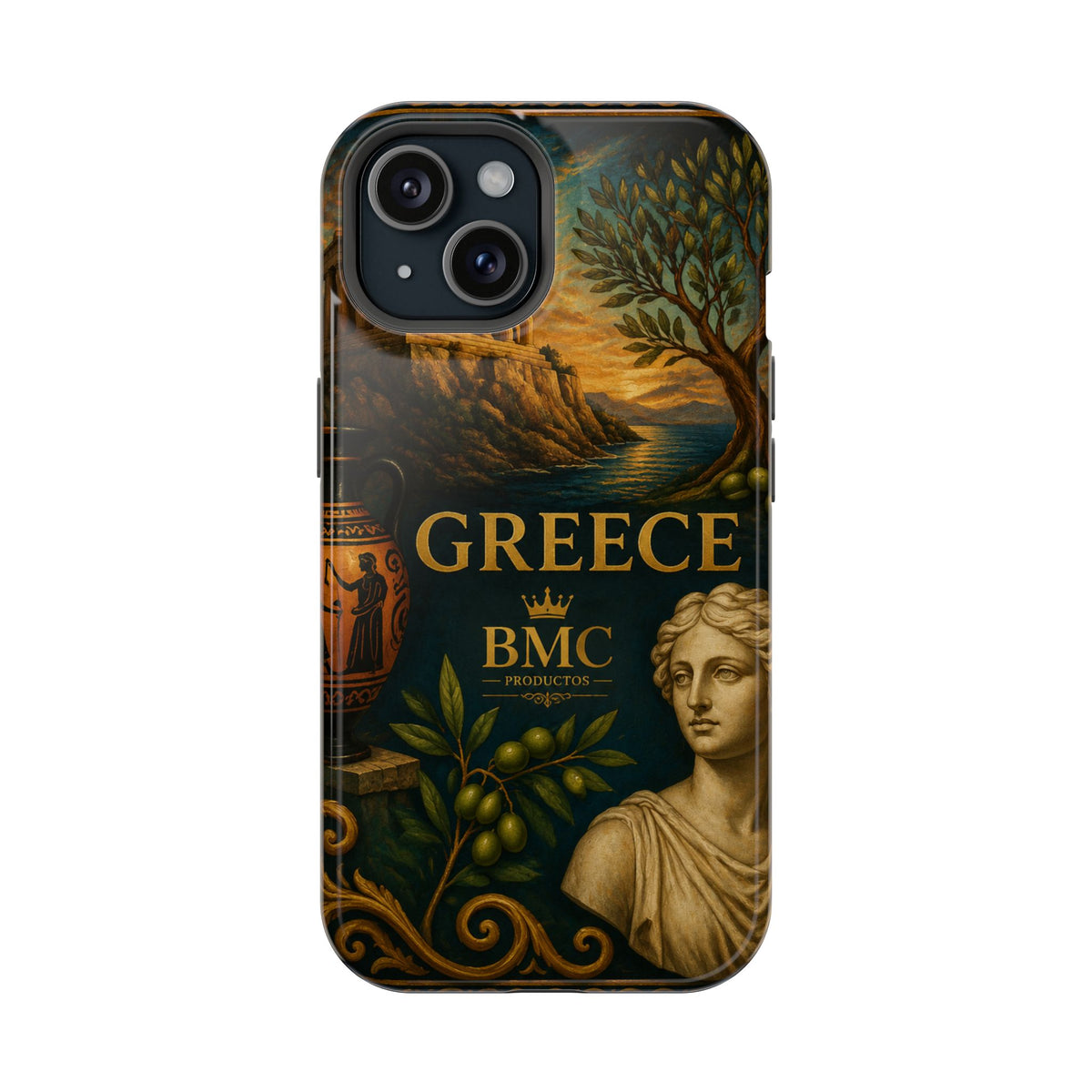 "Funda Magnética Reforzada Magnética Reforzada Grecia: Cuna de Dioses, Maravillas y Filosofía 🌊🏛️⚡"