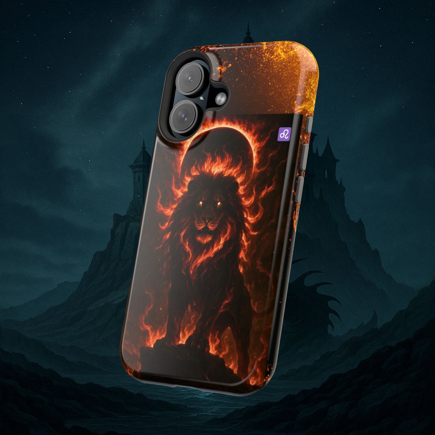 "Funda Magnética Reforzada ♌ Leo — Soberano del fuego eterno"
