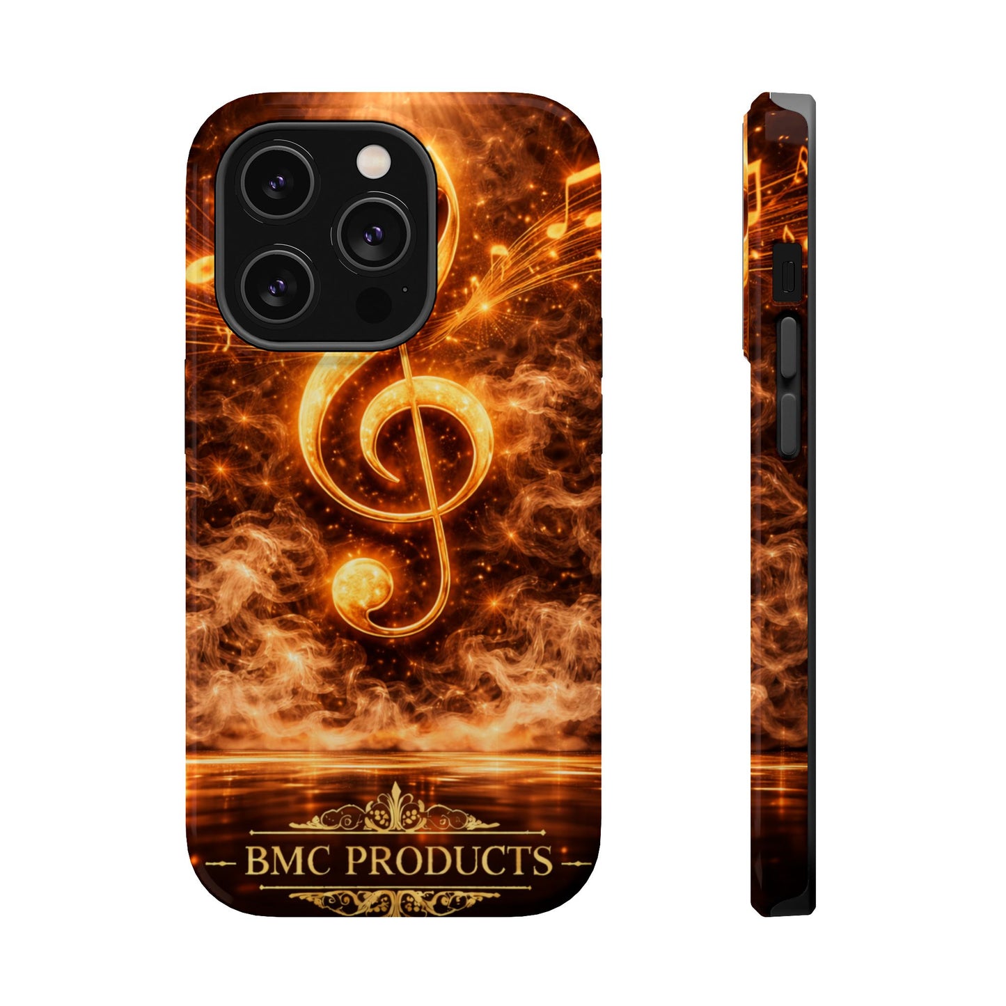 "Funda Magnética Reforzada Magnética Reforzada clave de sol 🎼🔥Donde nace una nota… nace una llama.” 🔥🎼