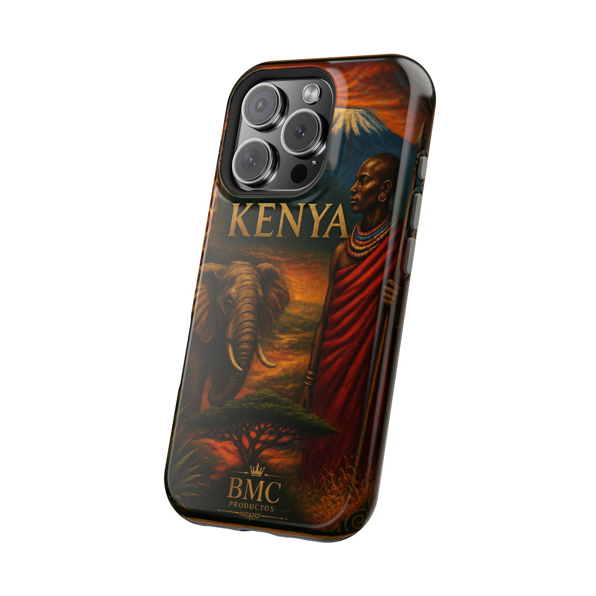 "Reinforced Magnetic Case Kenya: Wild Adventure and Land of Infinite Horizons 🦁🌄🏕️"