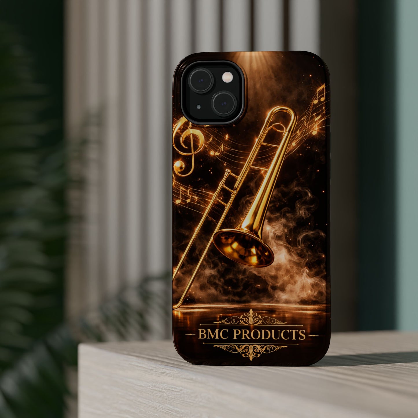 "Funda Magnética Reforzada Magnética Reforzada Trombón 🎷🔥No todos los fuegos hacen ruido… algunos tocan el alma.” 🔥🎷