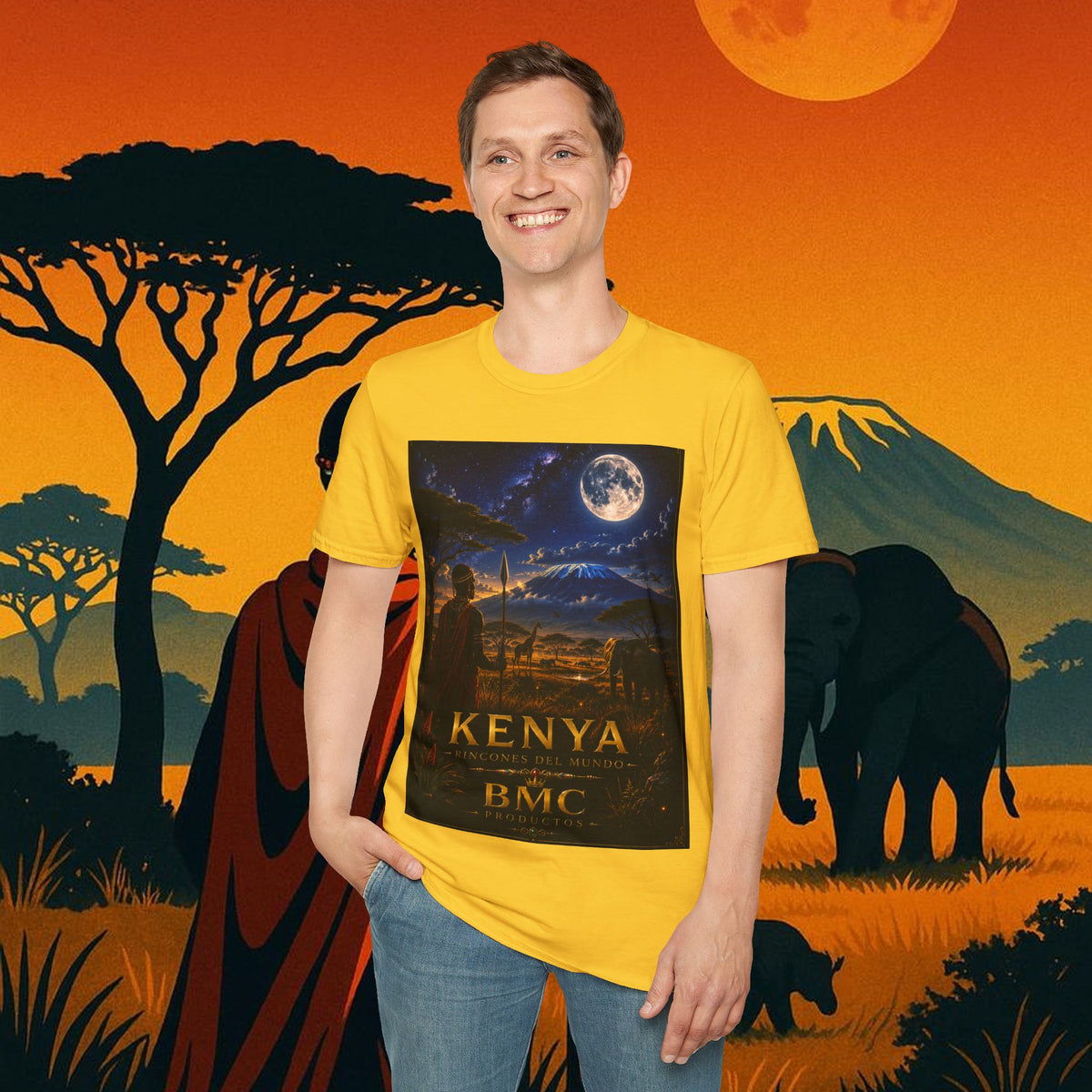 "Camiseta Kenia: Aventura Salvaje y Tierra de Horizontes Infinitos 🦁🌄🏕️"