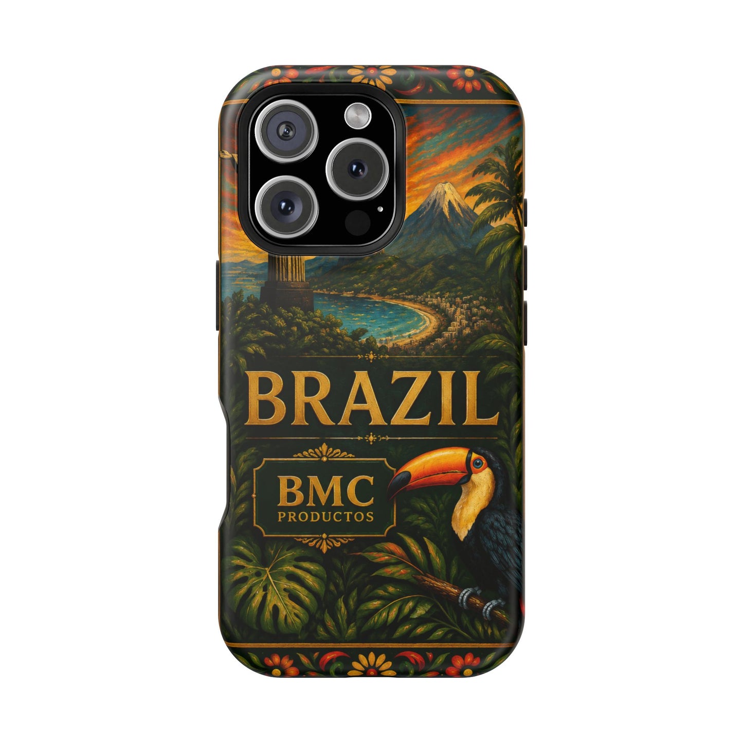 "Funda Magnética Reforzada Magnética Reforzada Brasil: Ritmo, Naturaleza y Alegría Infinita 🎶🌴🏖️"