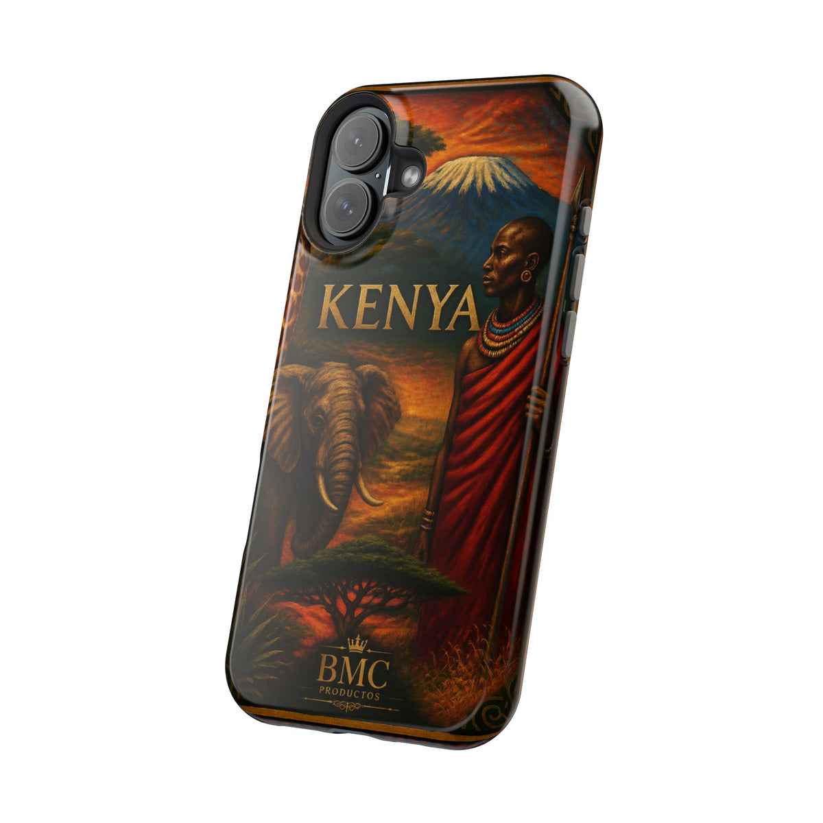 "Reinforced Magnetic Case Kenya: Wild Adventure and Land of Infinite Horizons 🦁🌄🏕️"
