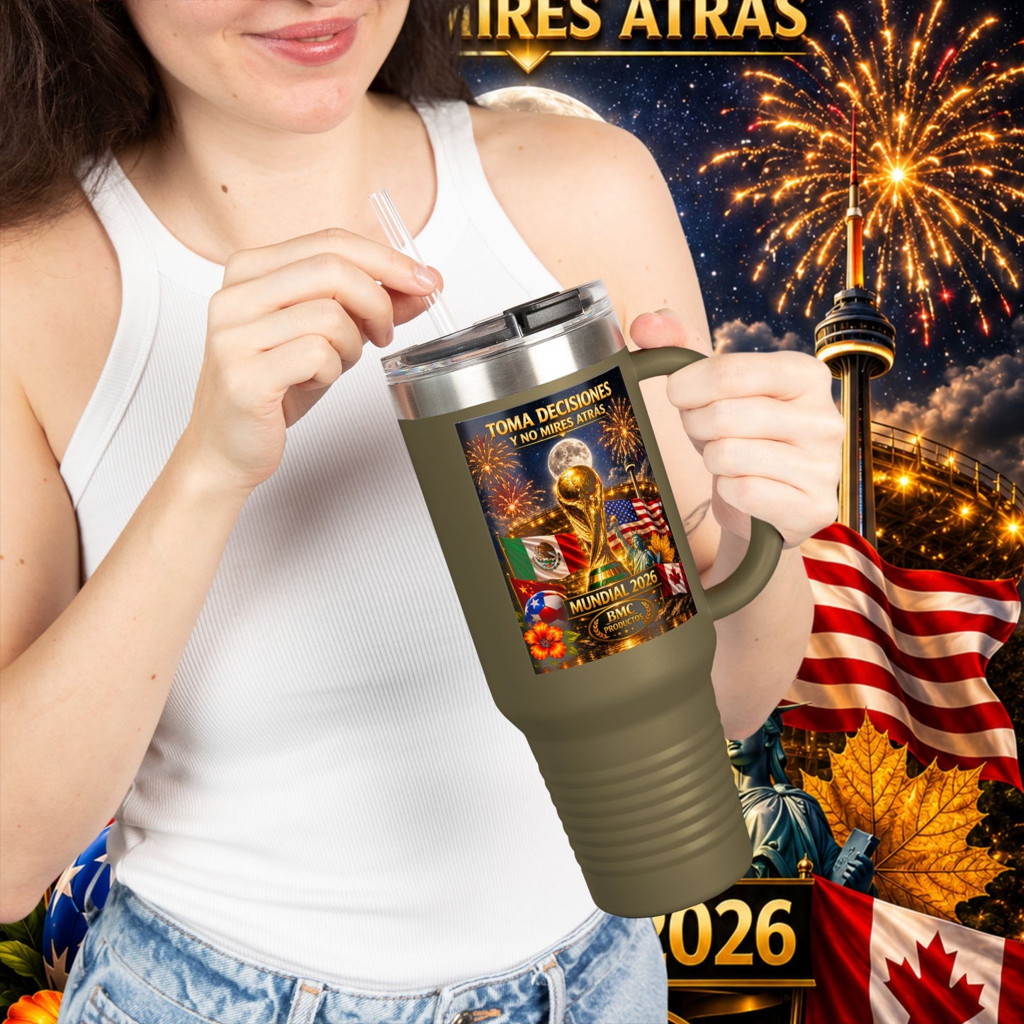 "taza de Viaje Aislada mundial 2026 noche"