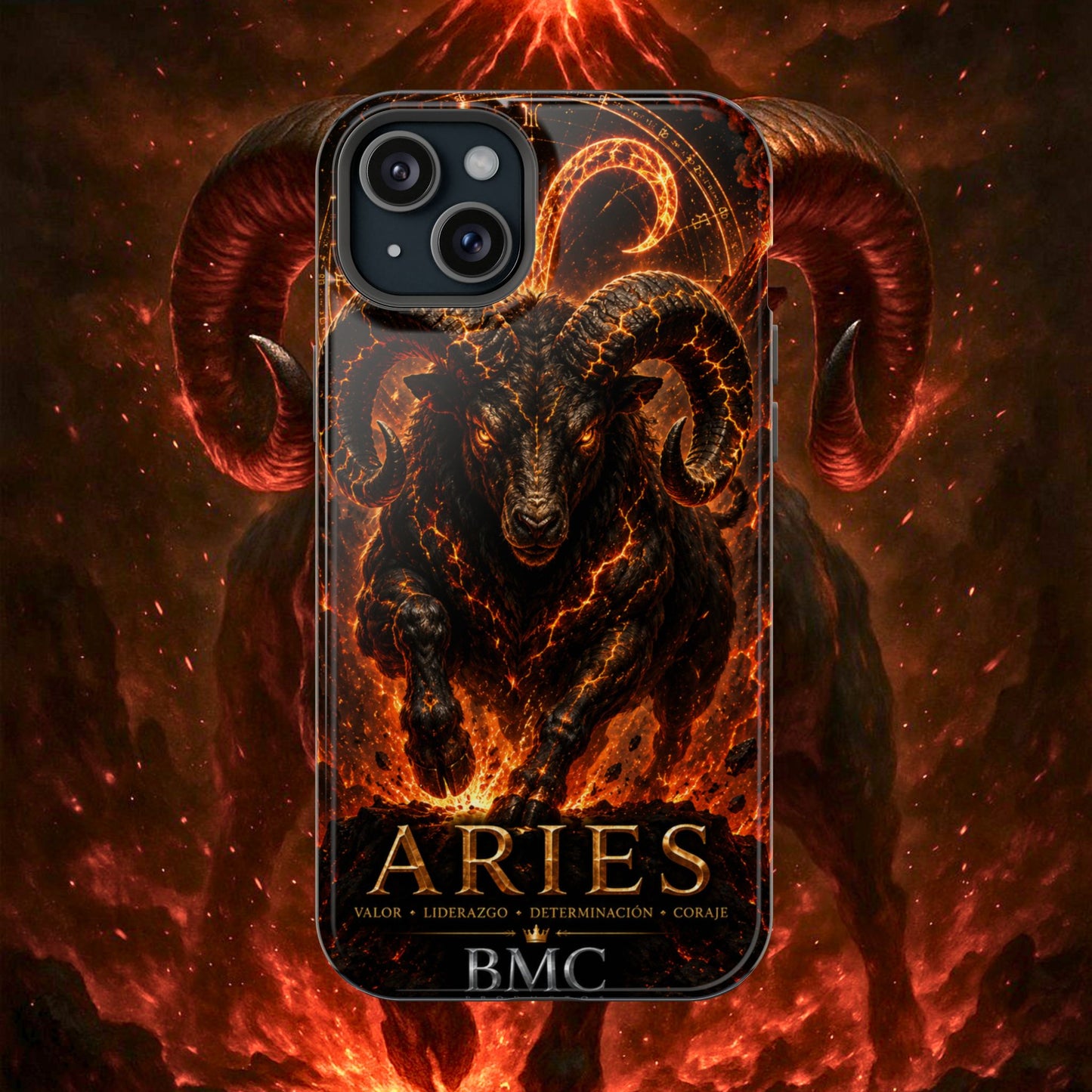 "Funda Magnética Reforzada ♈ Aries — Espíritu de fuego"