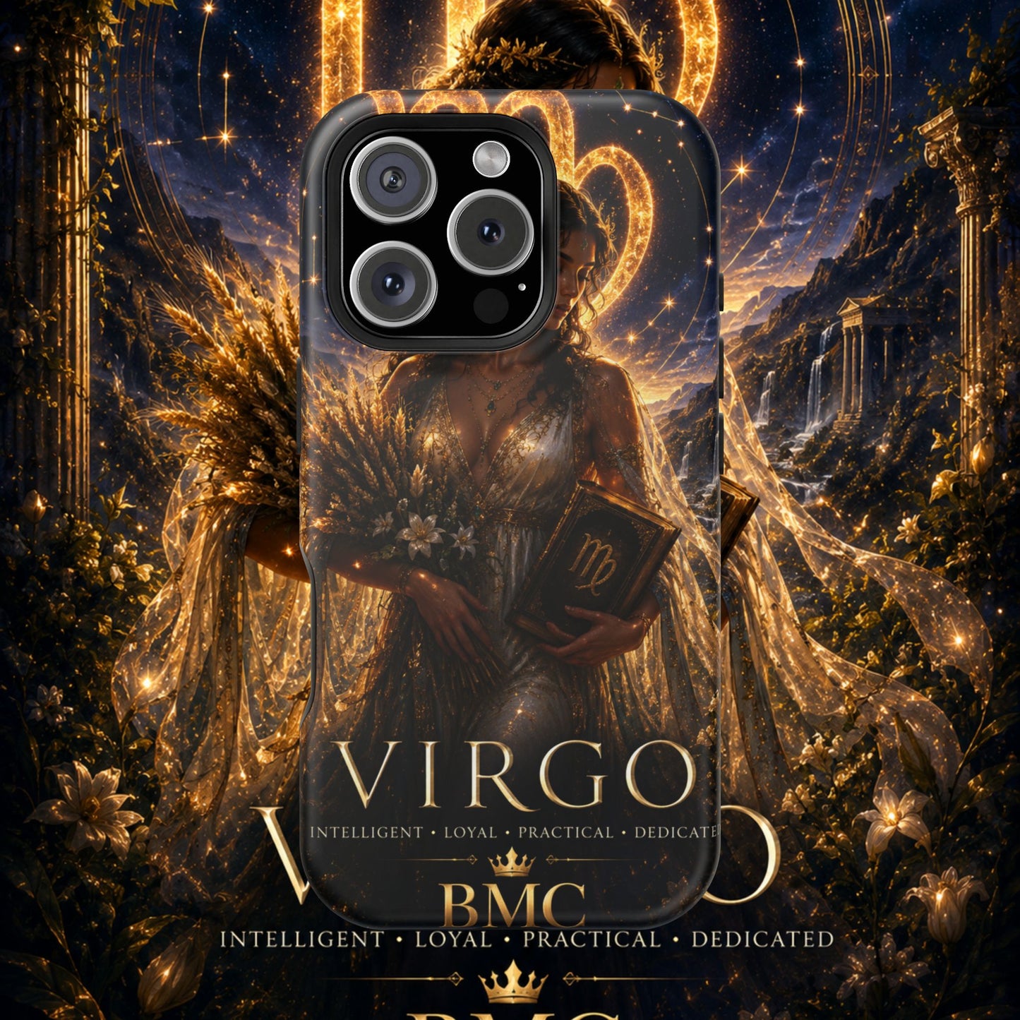 "Funda Magnética Reforzada ♍ Virgo-La Guardiana del Conocimiento"