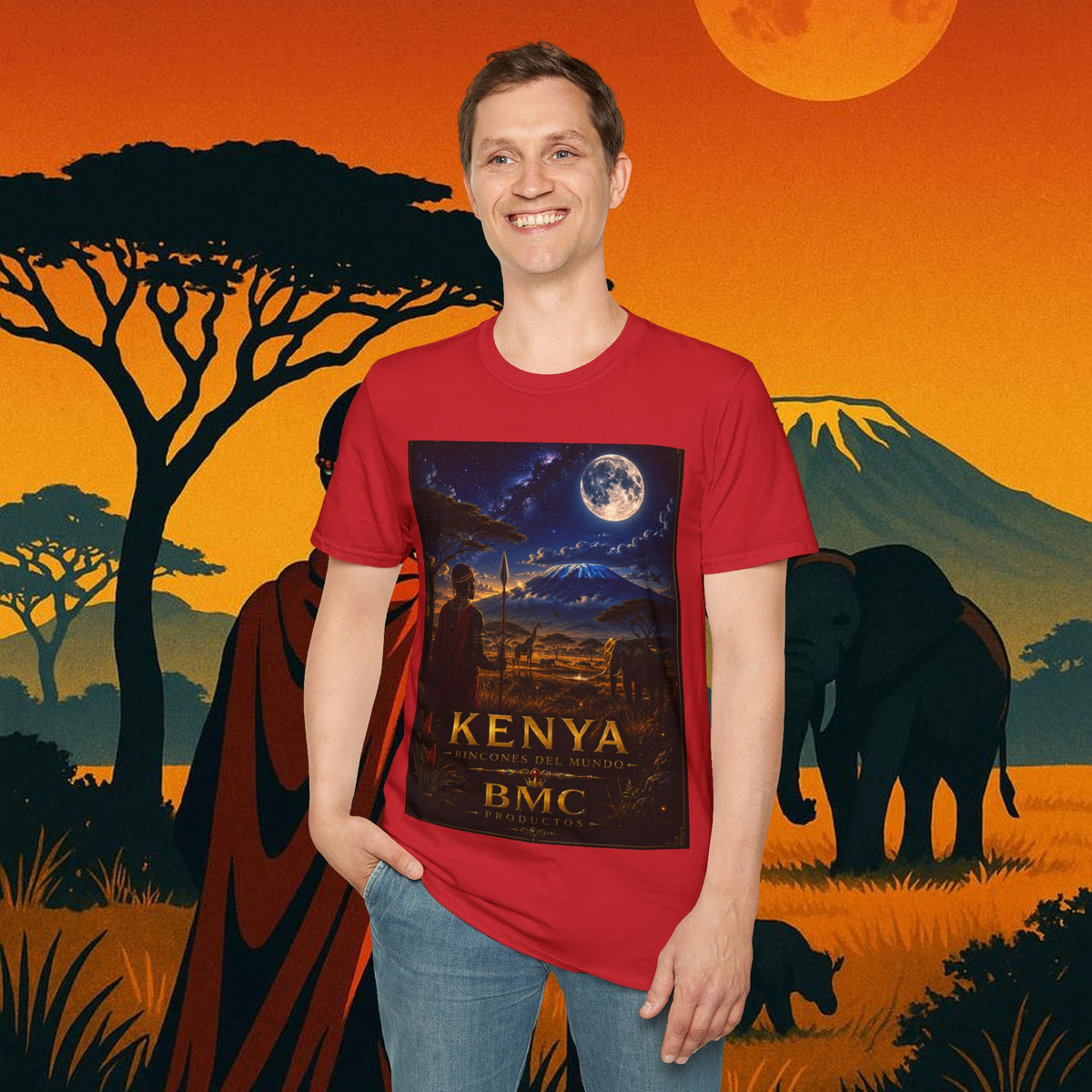 "Camiseta Kenia: Aventura Salvaje y Tierra de Horizontes Infinitos 🦁🌄🏕️"