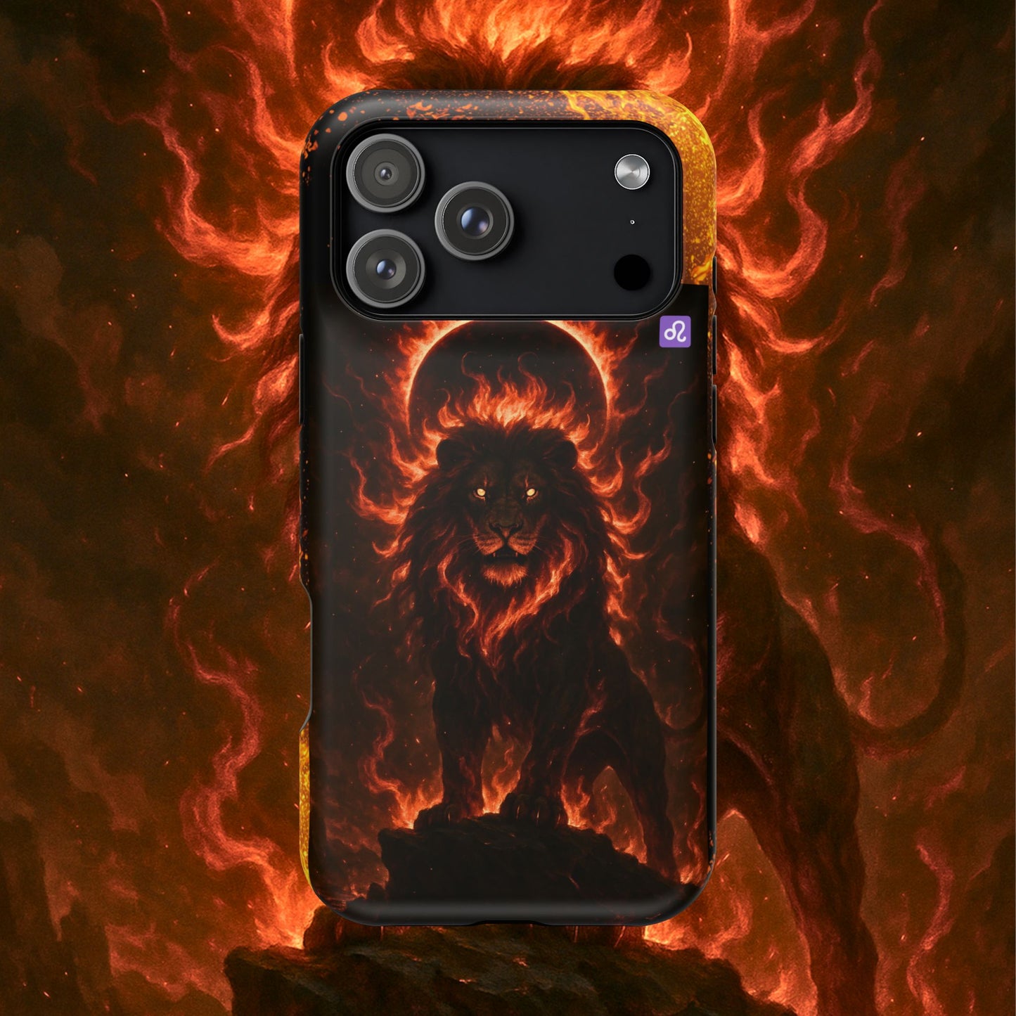 "Funda Magnética Reforzada ♌ Leo — Soberano del fuego eterno"