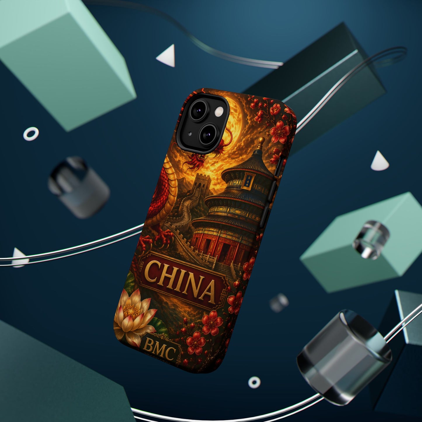 "Funda Magnética Reforzada Magnética Reforzada China – Dragones, murallas y leyendas eternas"