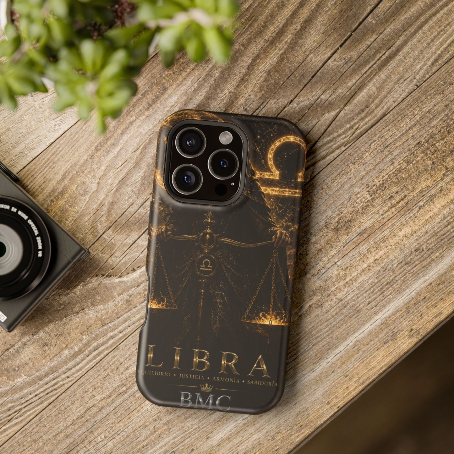 "Funda Magnética Reforzada libra– La Guardiana del Equilibrio"